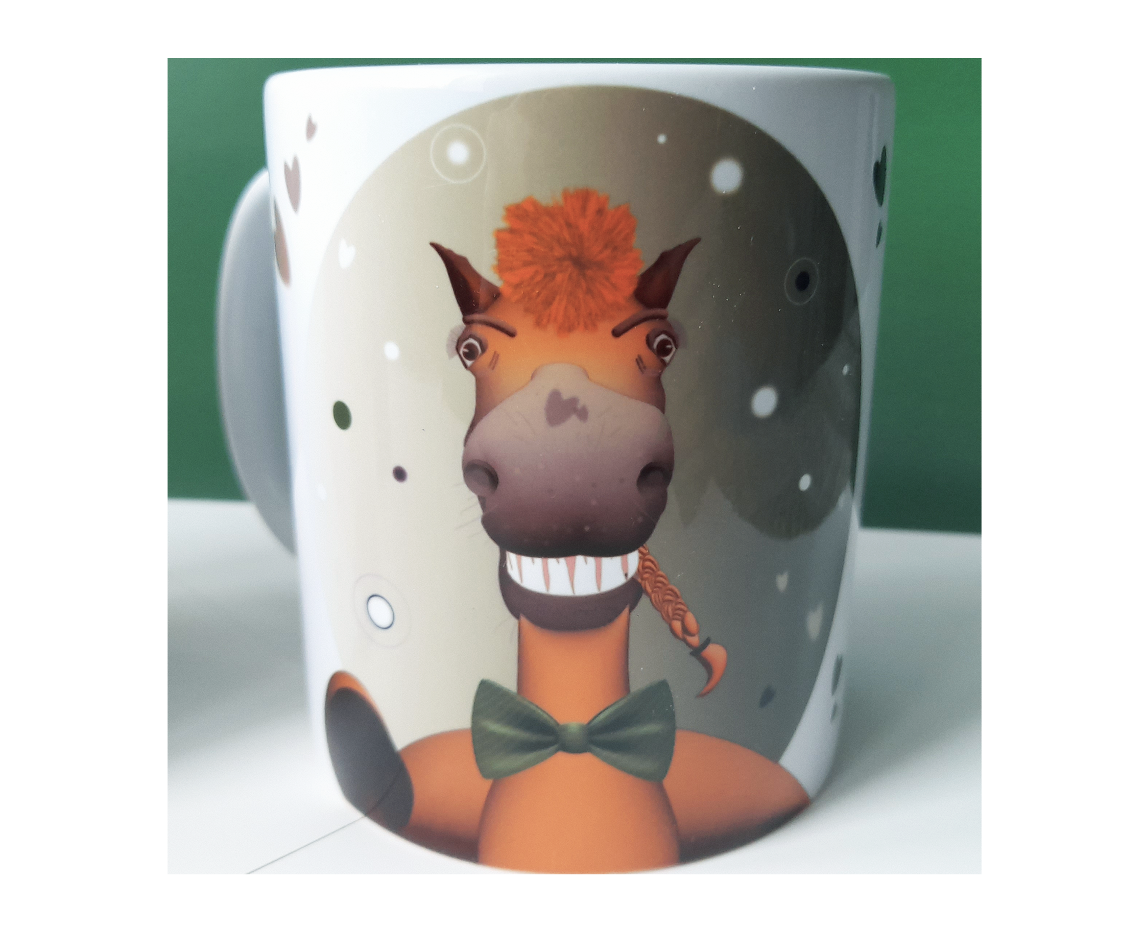 Кружка "Веселый конь". — Иллюстрация на Dprofile