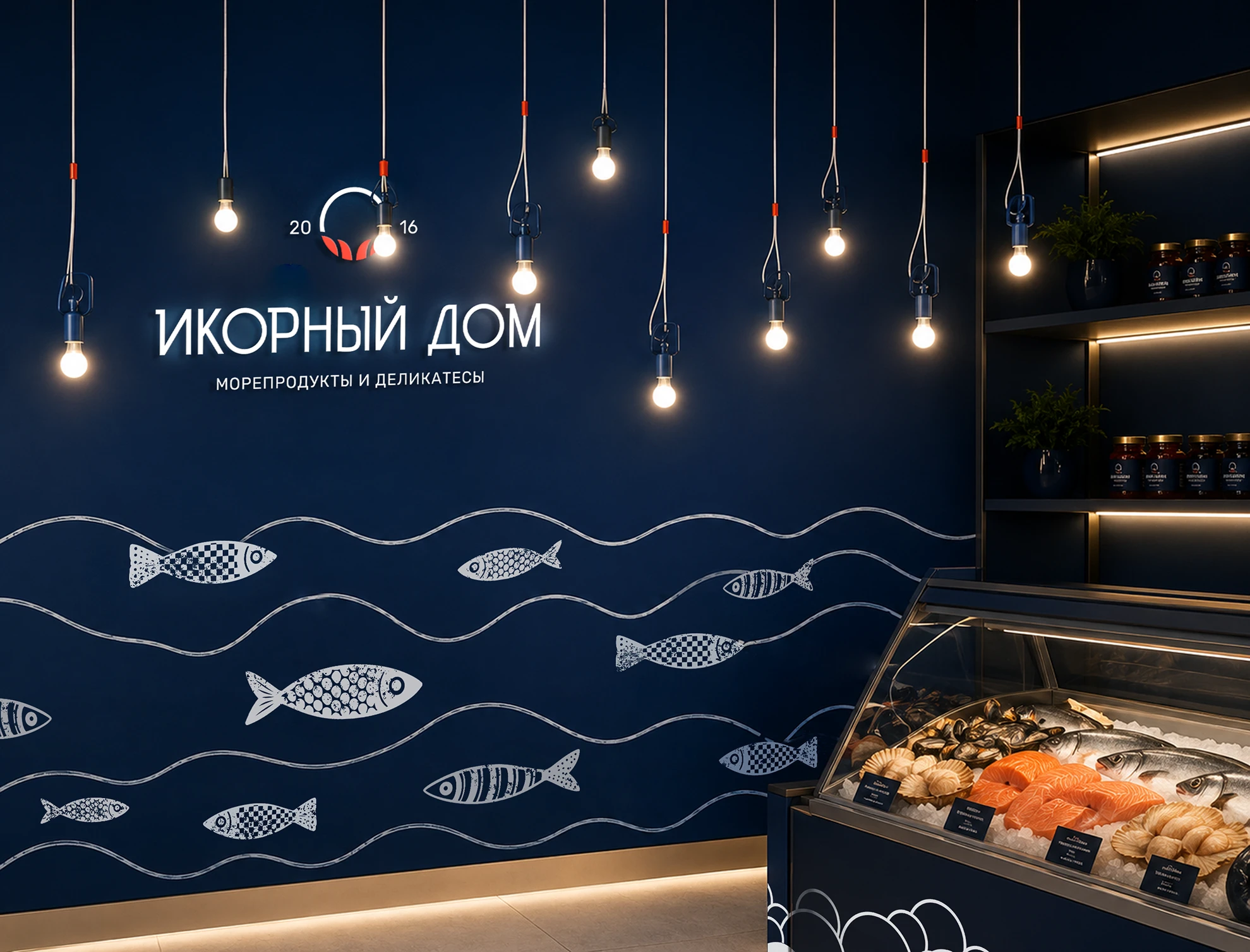 Логотип и фирменный стиль магазина икры и морепродуктов — Изображение №25 — Брендинг на Dprofile