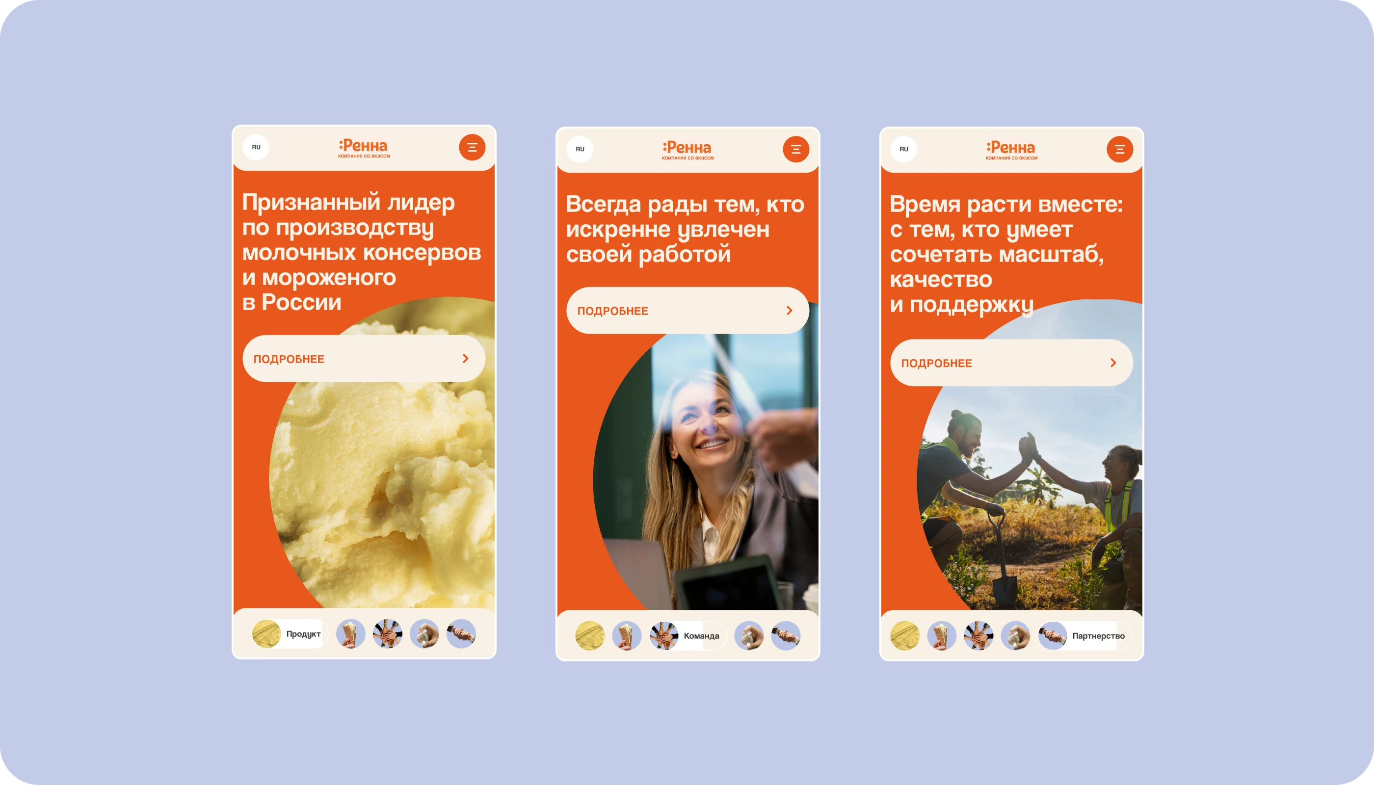 «Ренна»: разработка дизайн-концепции в рамках тендера — Изображение №5 — Интерфейсы на Dprofile