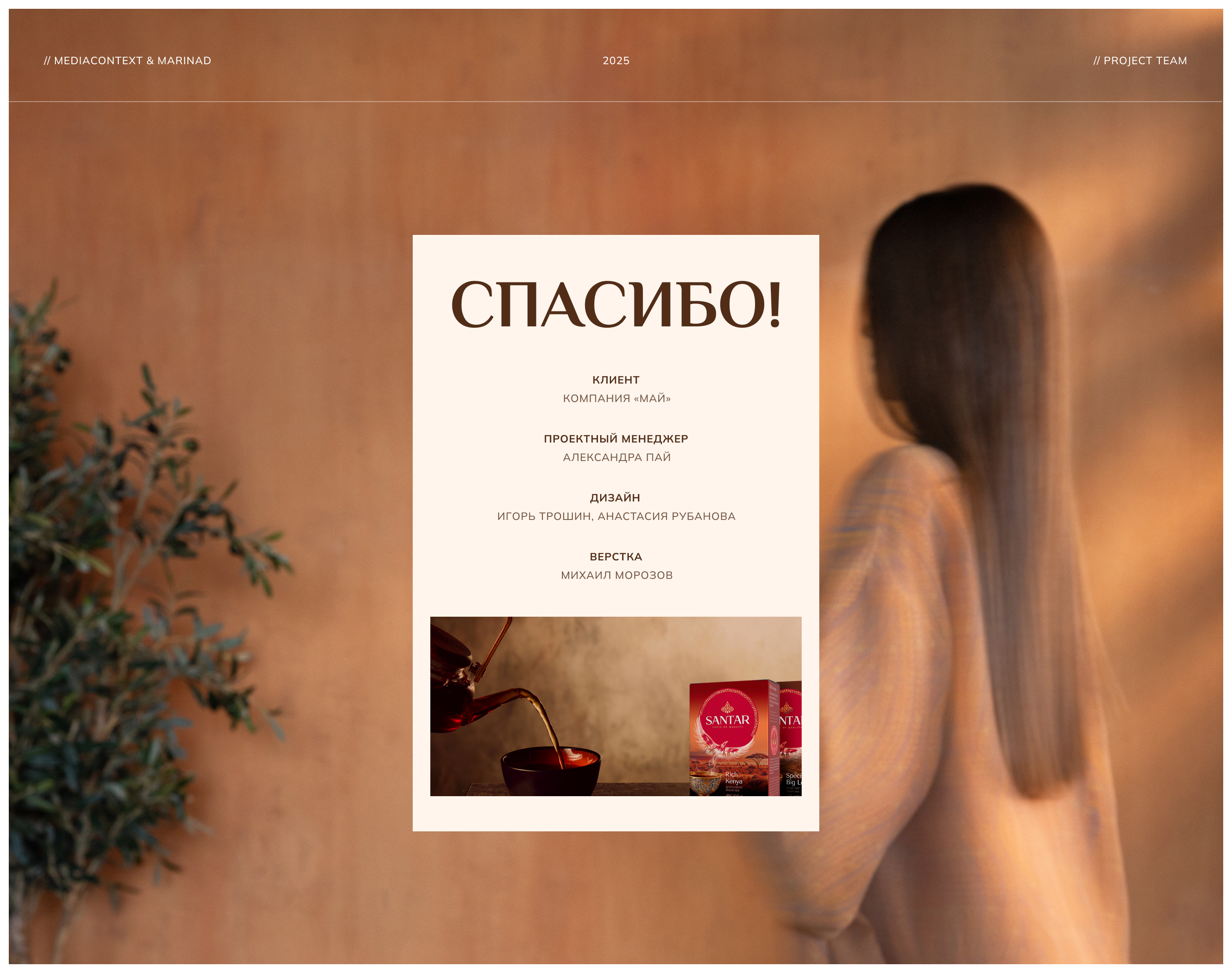 SANTAR — корпоративный сайт для нового чайного бренда — Изображение №15 — Интерфейсы, Анимация на Dprofile