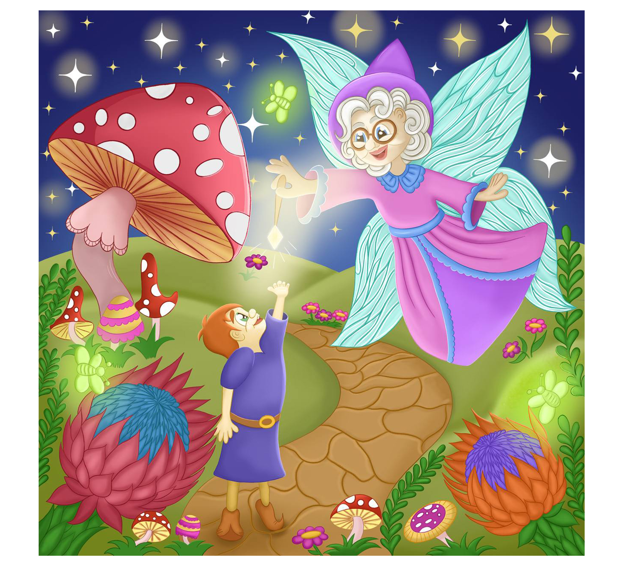 Иллюстрация "Мальчик и Добрая Фея" — Изображение №3 — Иллюстрация на Dprofile
