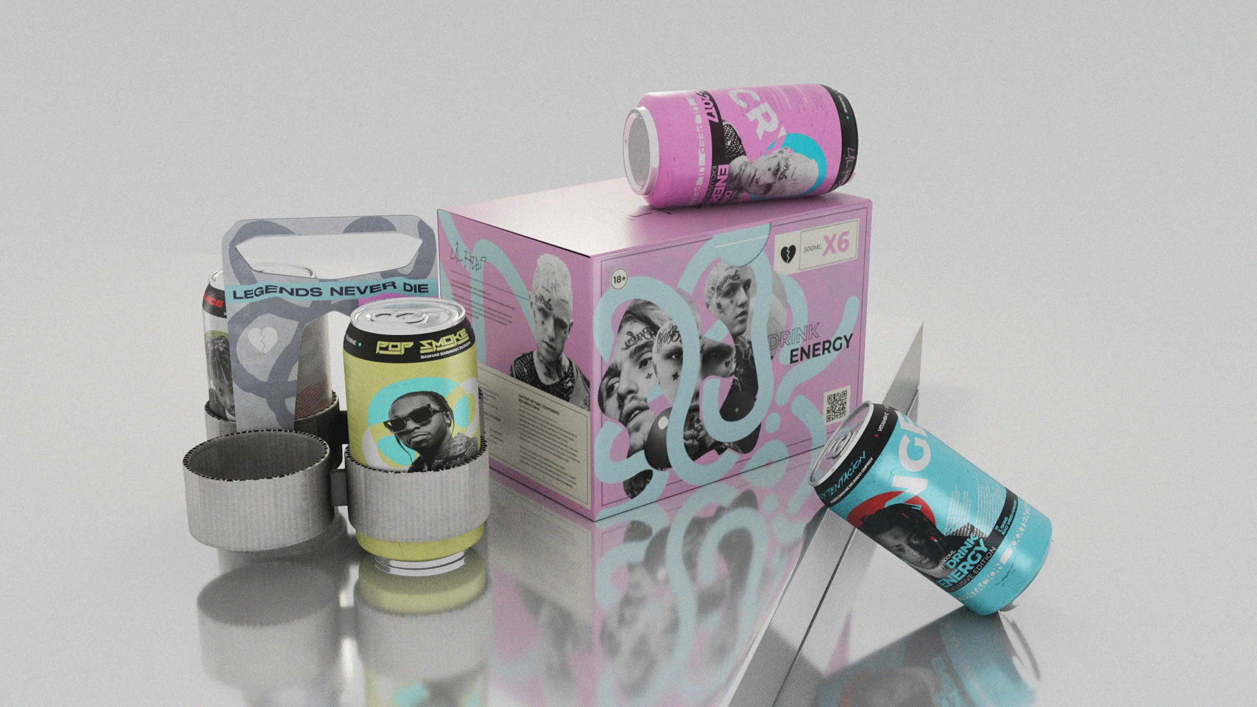 LEGENDS | Дизайн банок энергетика | Дизайн упаковки — Изображение №1 — Брендинг, Промдизайн на Dprofile