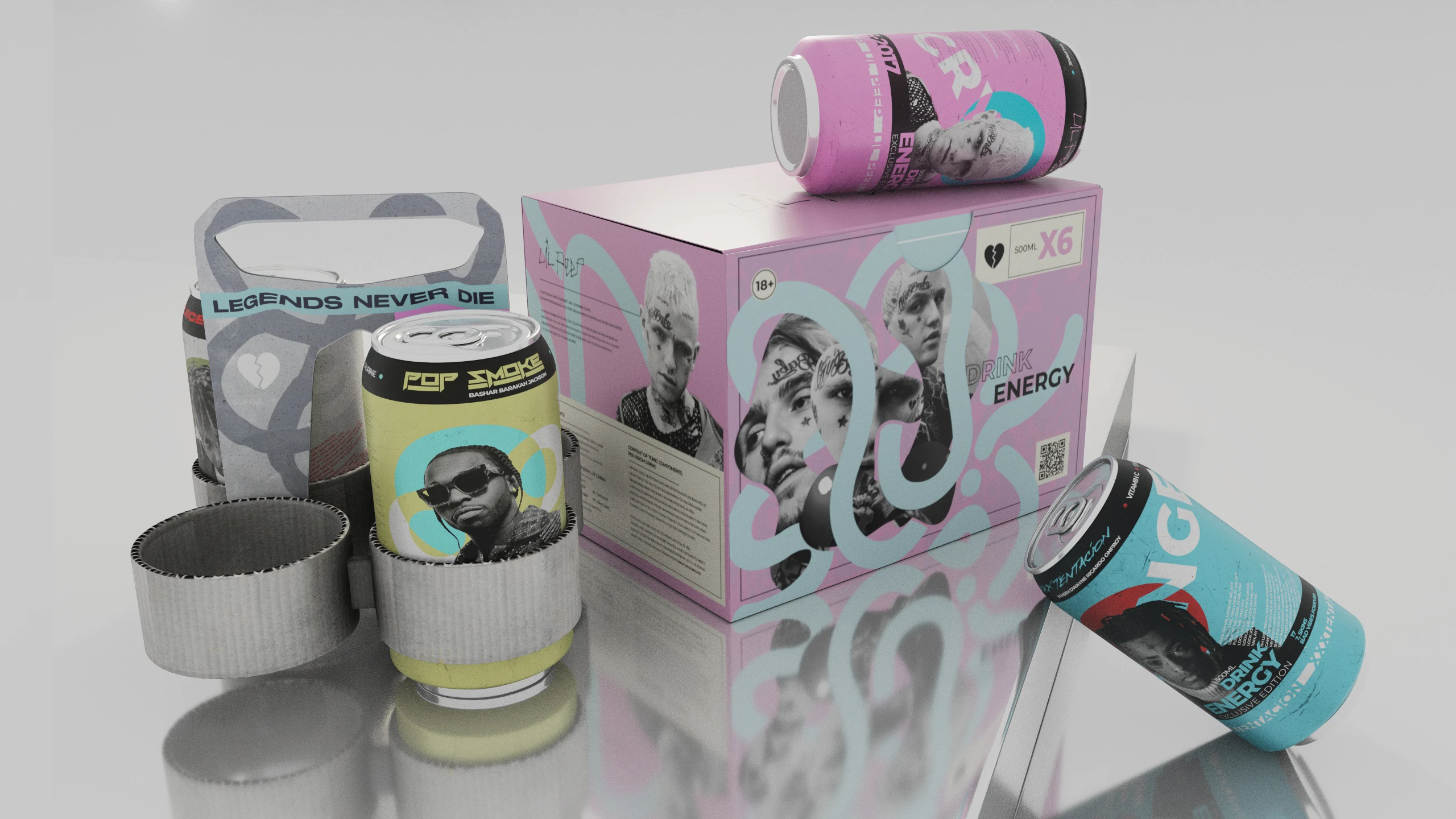 LEGENDS | Дизайн банок энергетика | Дизайн упаковки — Изображение №10 — Брендинг, Промдизайн на Dprofile