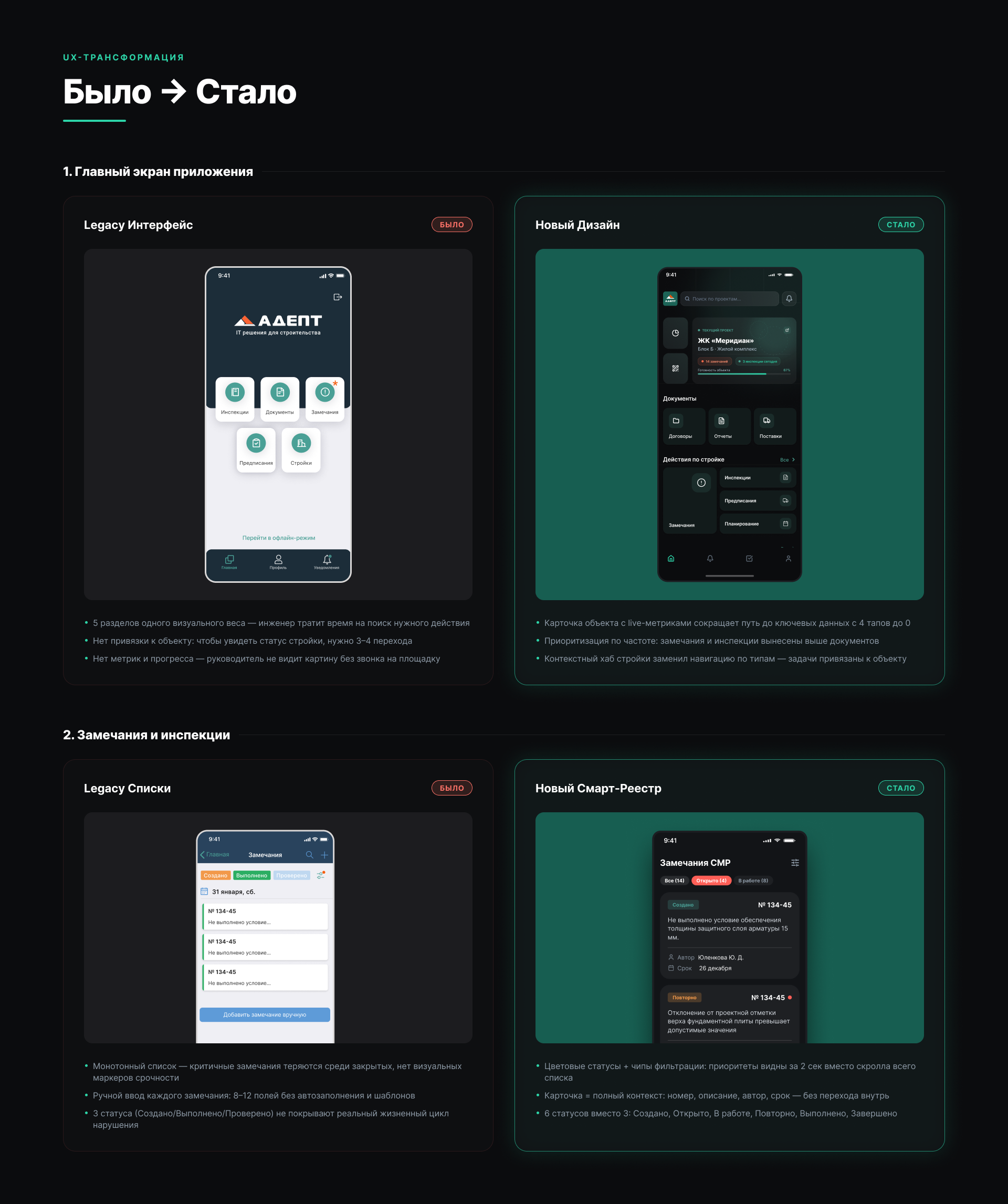 Адепт_Стройконтроль_design system — Изображение №7 — Интерфейсы на Dprofile