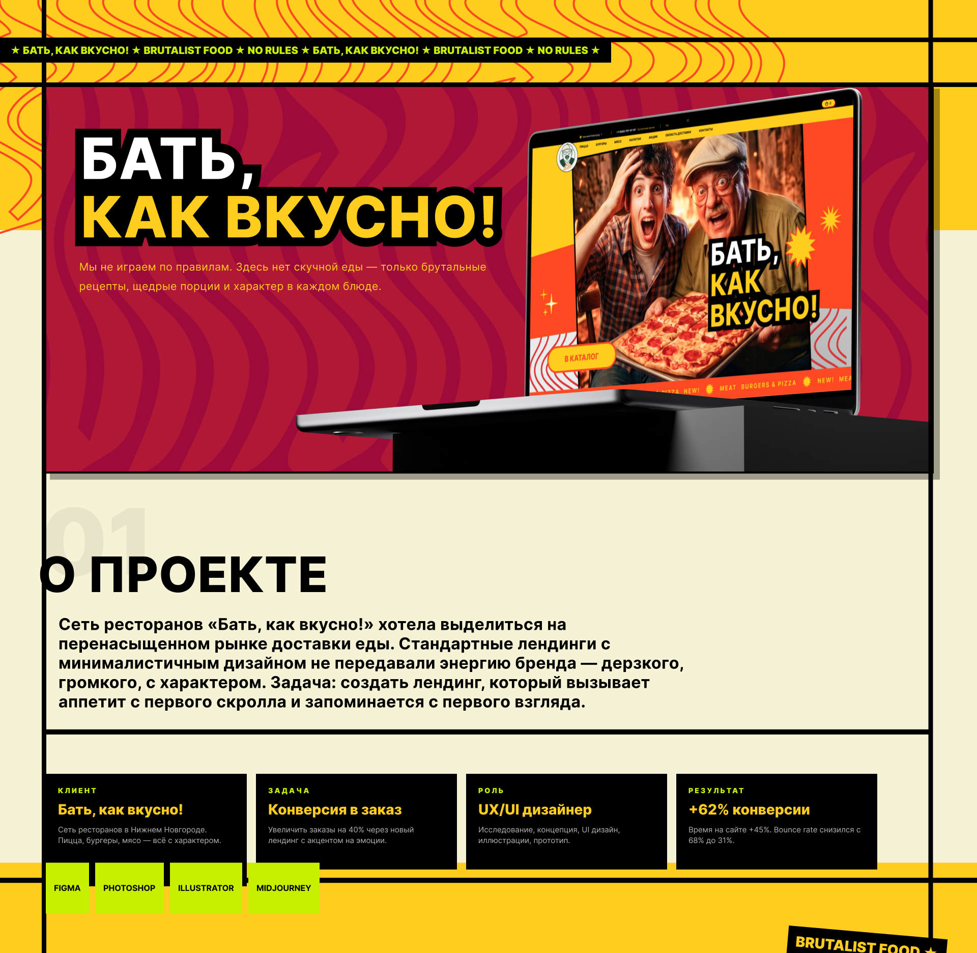Бать,как вкусно! — Изображение №2 — Интерфейсы, Брендинг на Dprofile