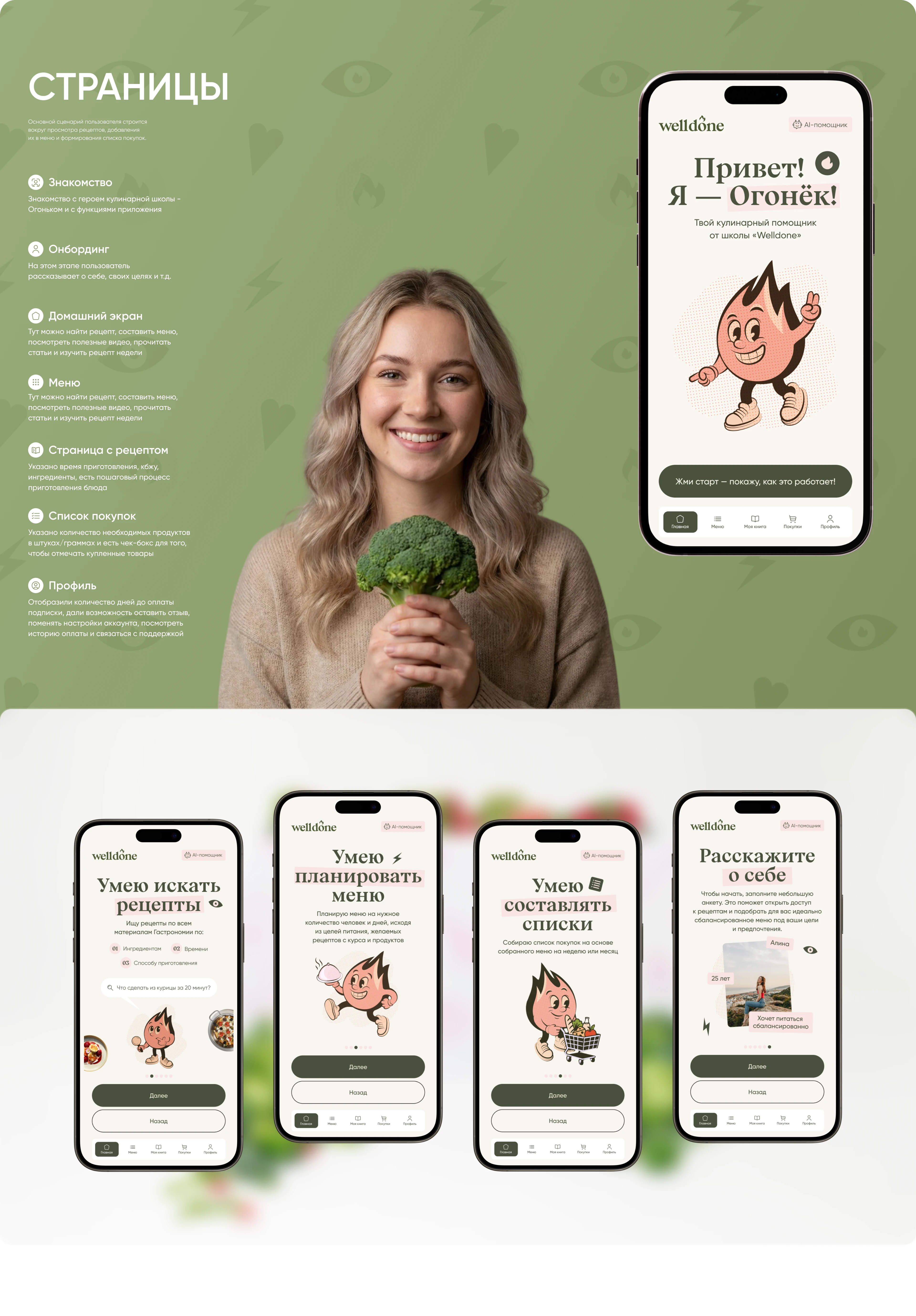 WELLDONE | Telegram mini app для кулинарной школы — Изображение №4 — Интерфейсы на Dprofile