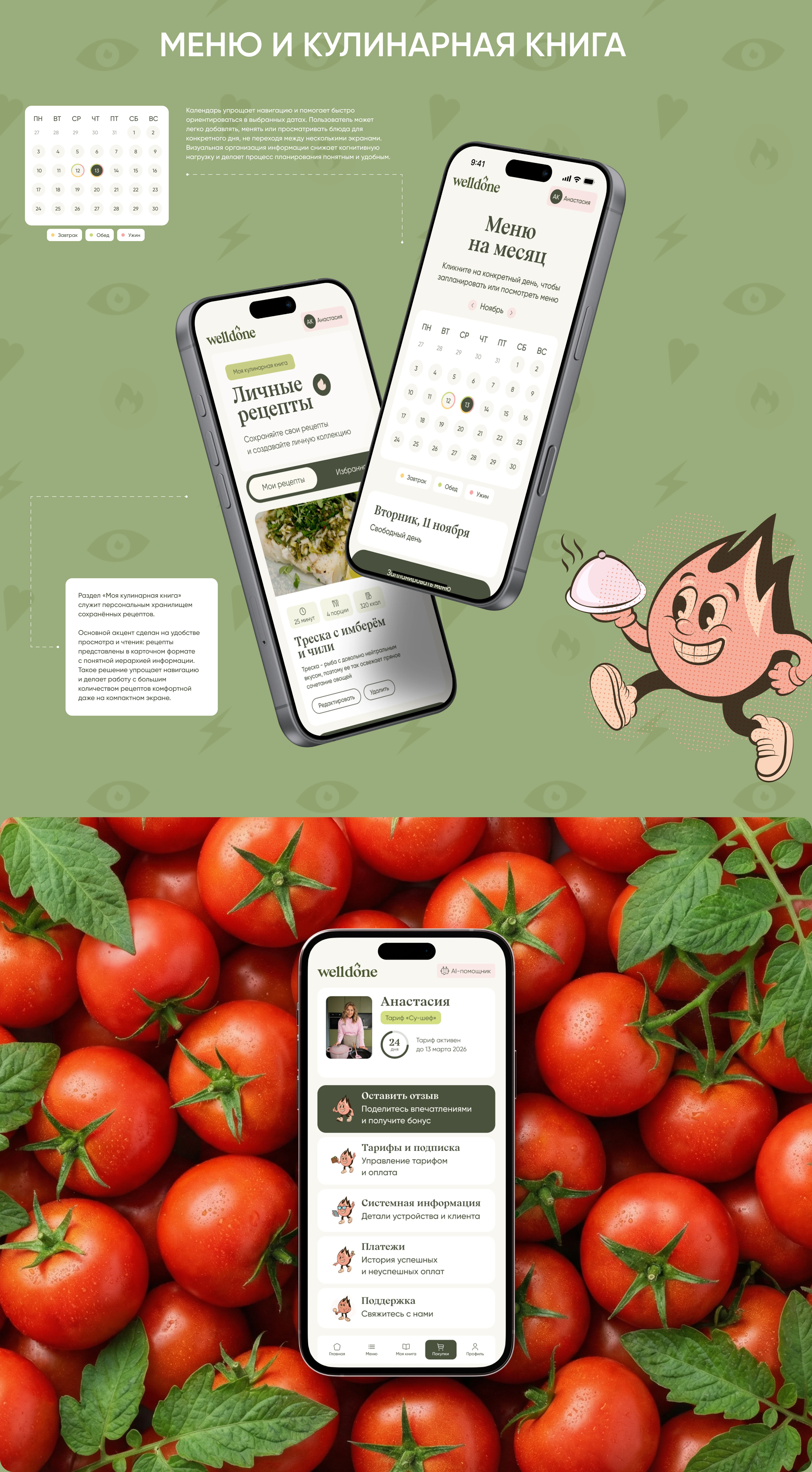 WELLDONE | Telegram mini app для кулинарной школы — Изображение №10 — Интерфейсы на Dprofile