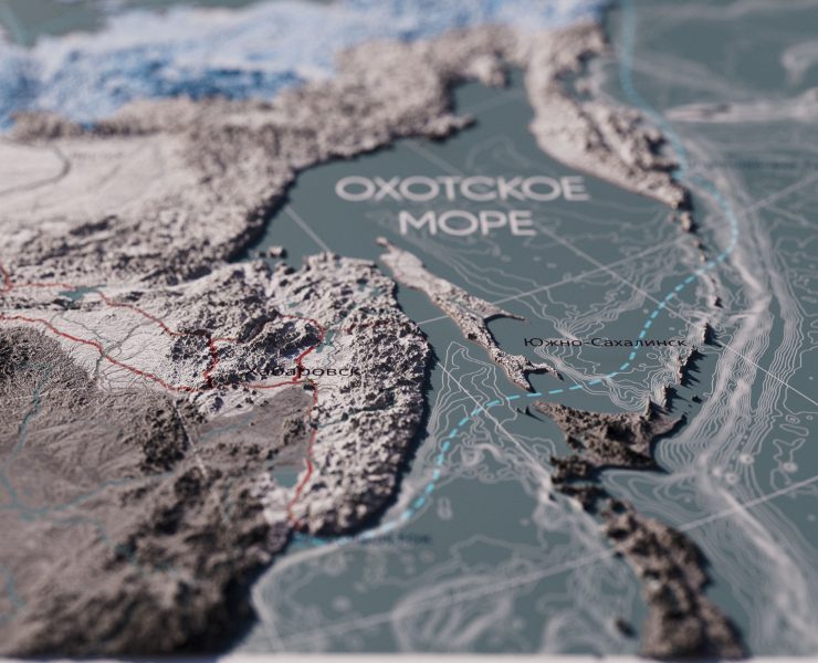 3D Карта Арктической Зоны Российской Федерации — 3D на Dprofile