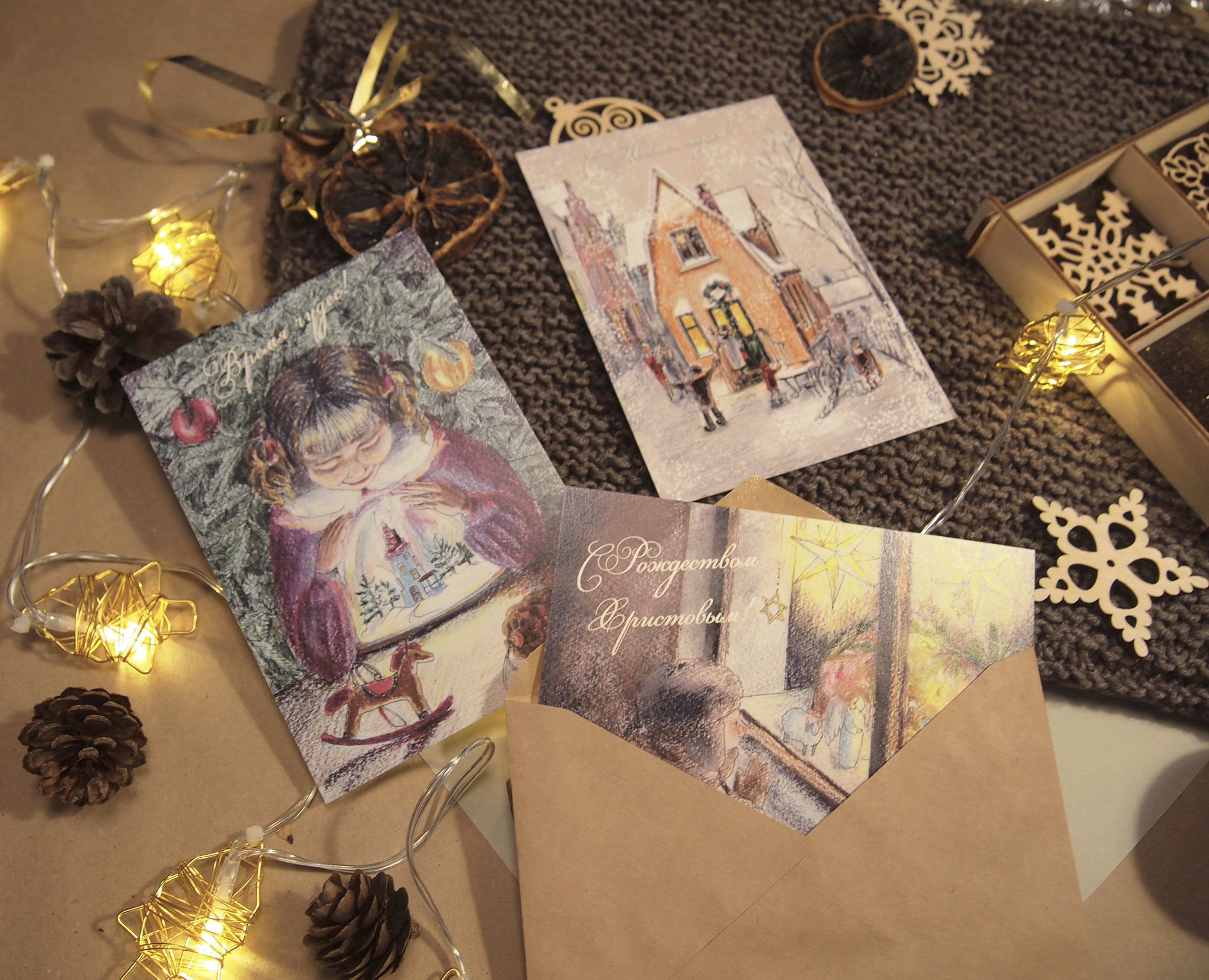 Время Новогодних чудес! Авторские открытки — Иллюстрация, Графика на Dprofile