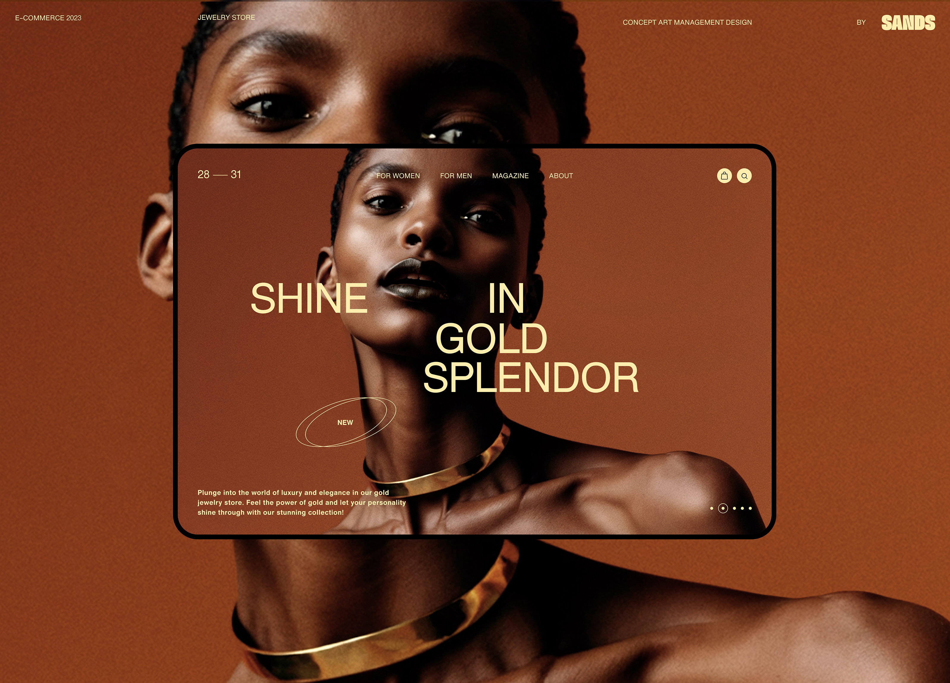 Design concept for the online jewelry store 28—31 STORE — Изображение №1 — Интерфейсы, Брендинг на Dprofile