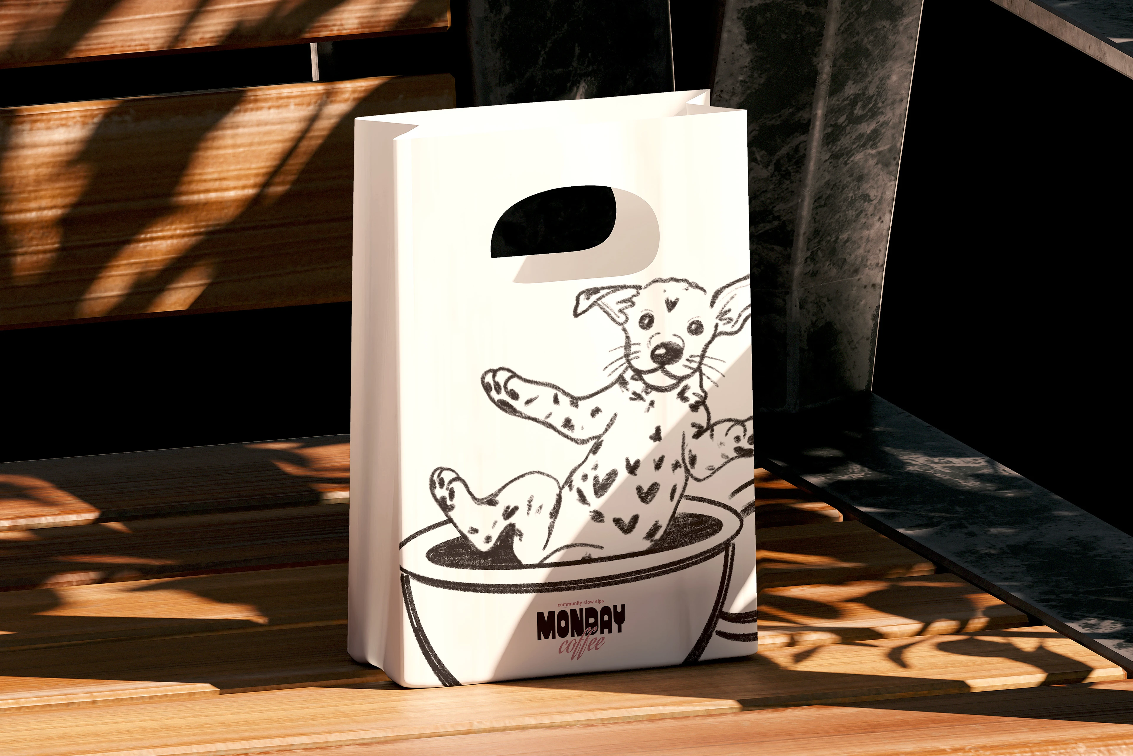 Monday coffee | Brand Identity & Logo Design — Изображение №4 — Брендинг на Dprofile