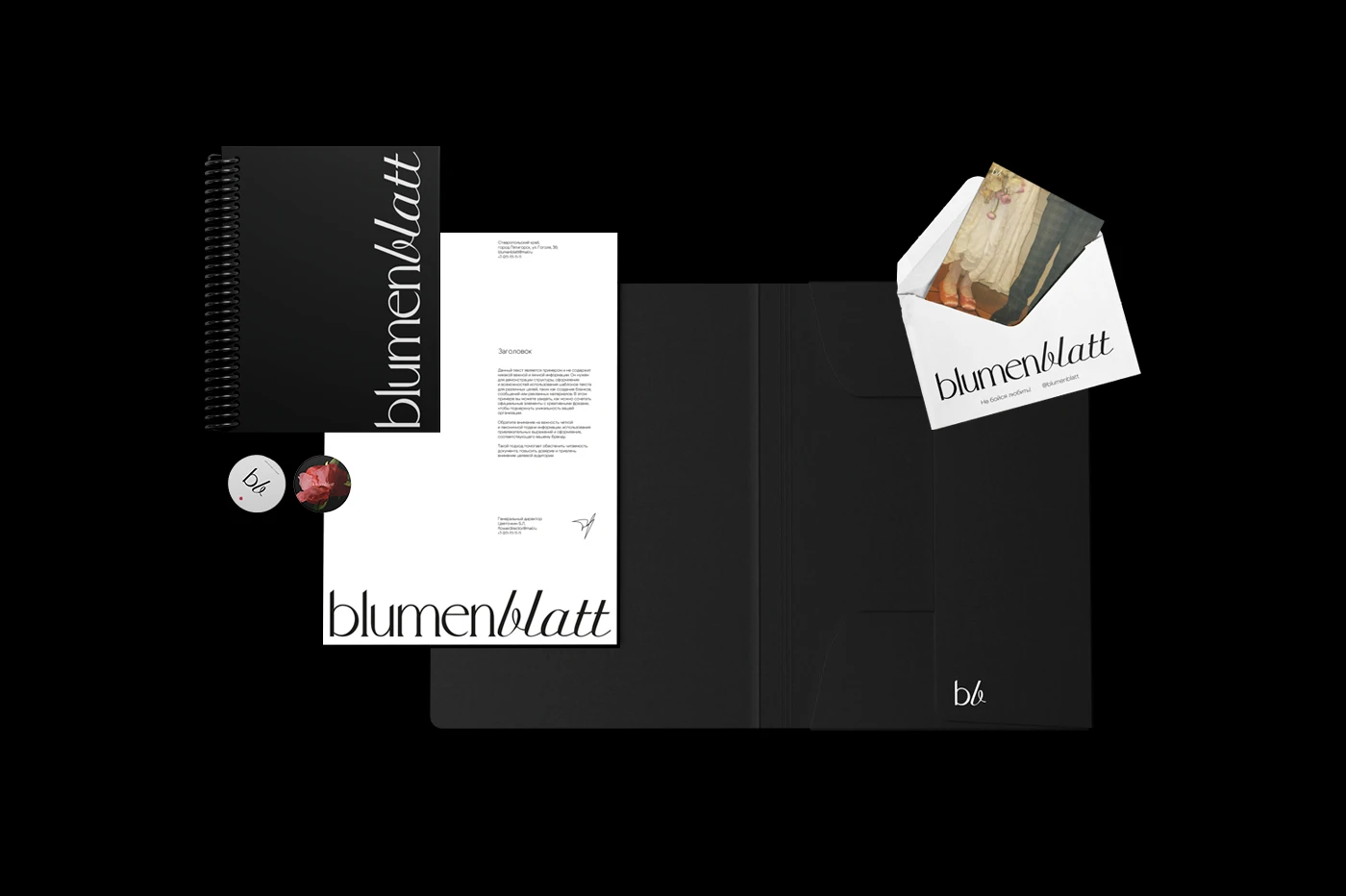 LOGO & BRANDING | floral studio blumenblatt — Изображение №12 — Брендинг на Dprofile