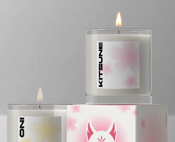 "Мифология Японии" серия дизайна для коробок свечей на Dprofile