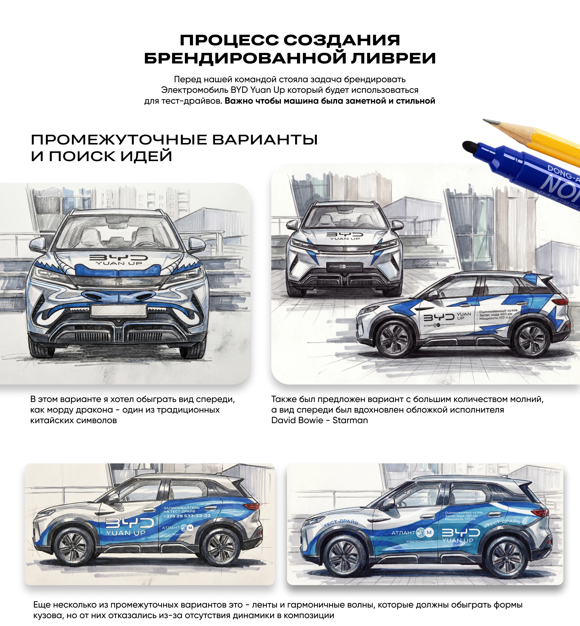 Брендированная тест-драйв ливрея BYD Yuan Up — Изображение №2 — Брендинг, Графика на Dprofile
