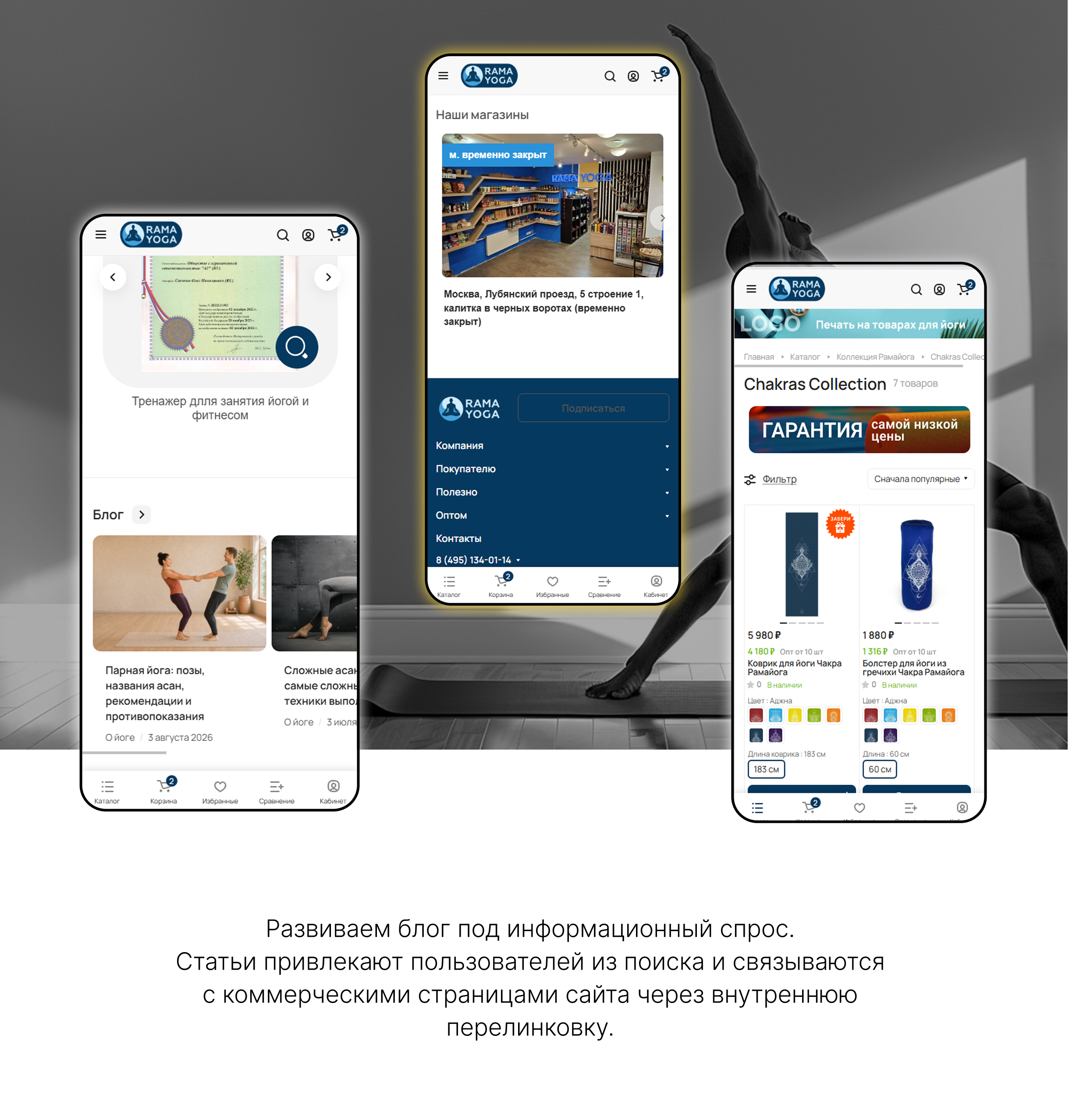 Редизайн и комплексное продвижение интернет-магазина товаров для йоги — Изображение №5 — Интерфейсы на Dprofile