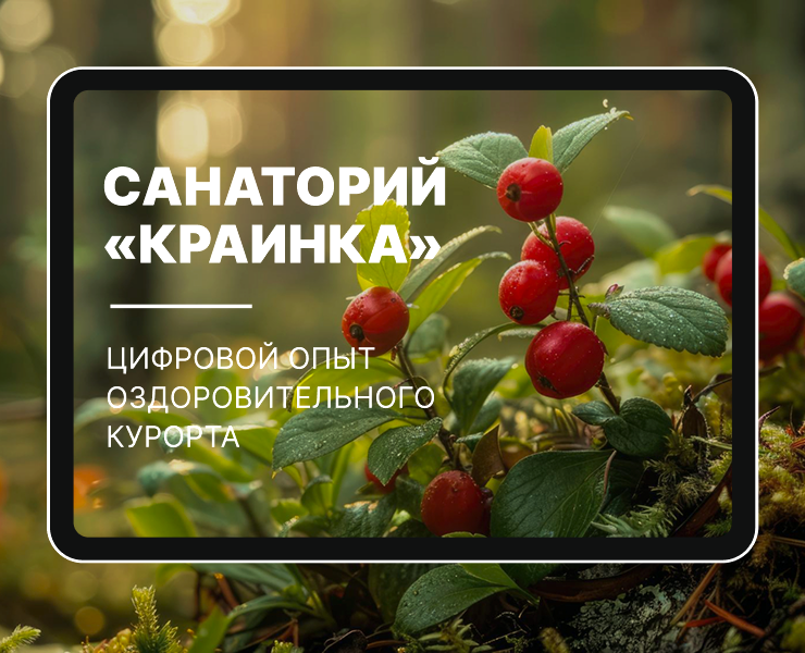 Санаторий Краинка - цифровой опыт оздоровительного курорта — Интерфейсы, Брендинг на Dprofile