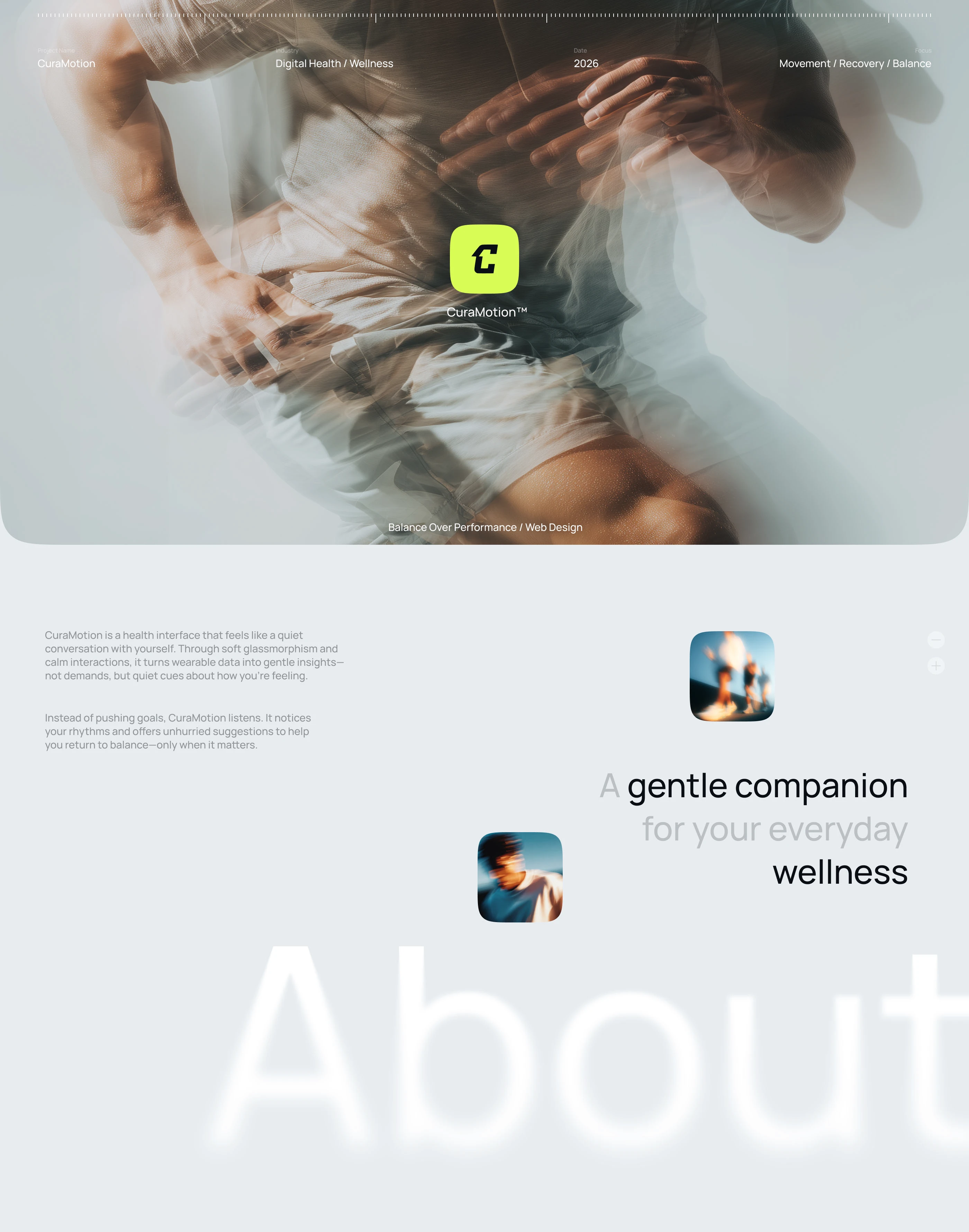 CuraMotion™ — Изображение №1 — Интерфейсы на Dprofile