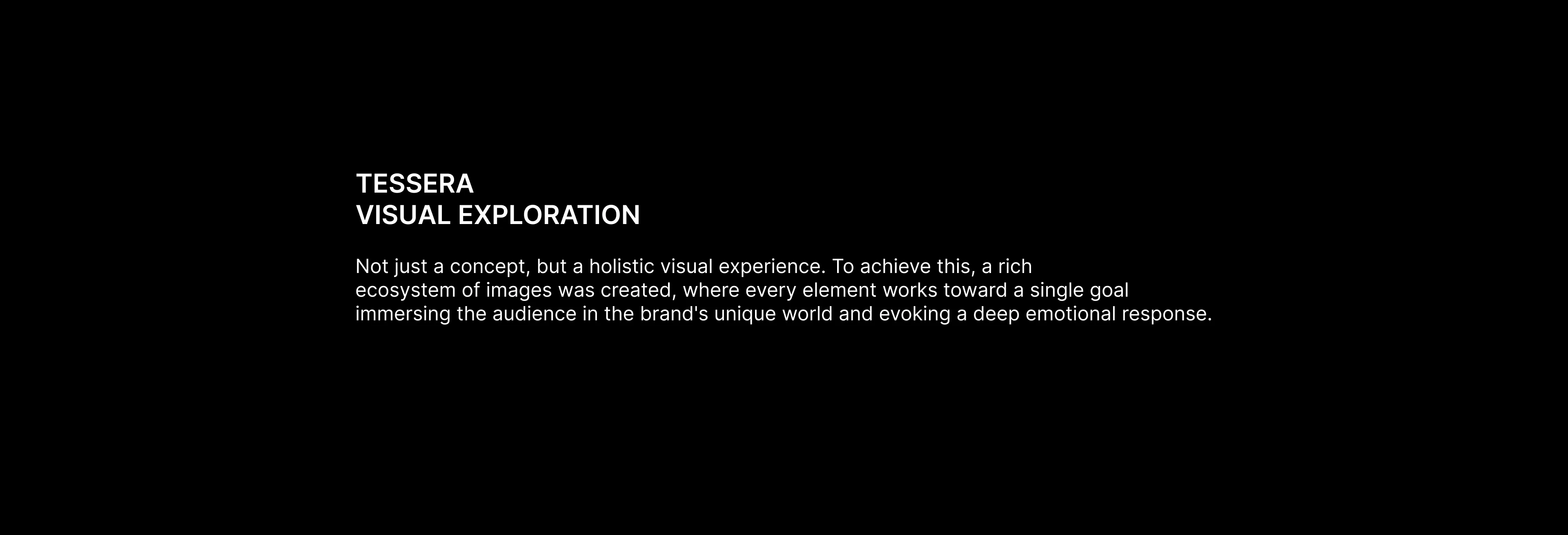 TESSERA \ VISUAL EXPLORATION — Изображение №1 — 3D, Анимация на Dprofile