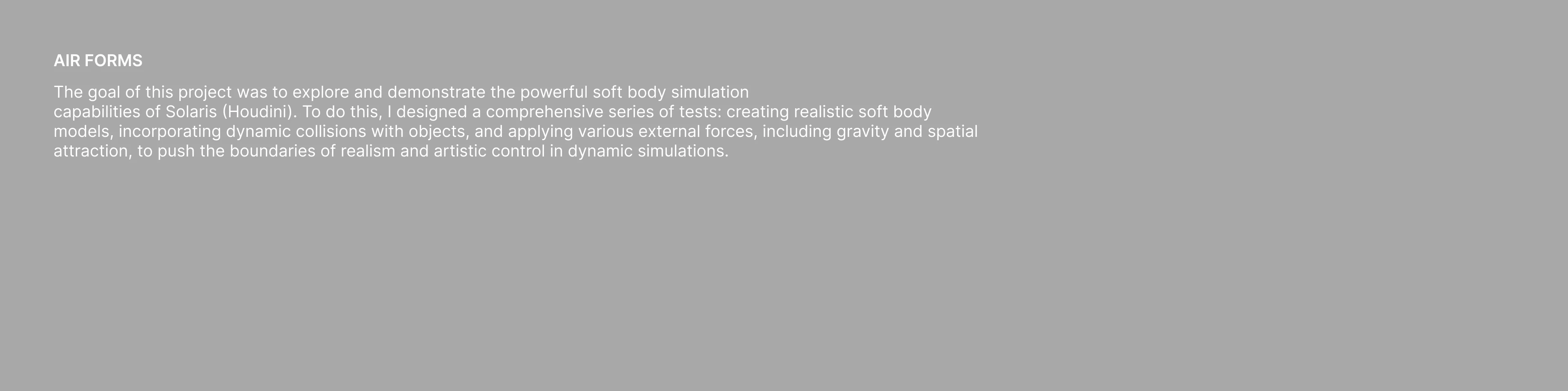 AIR FORM / STUDIES OF SOLARIS CONTEXT — Изображение №1 — 3D, Анимация на Dprofile