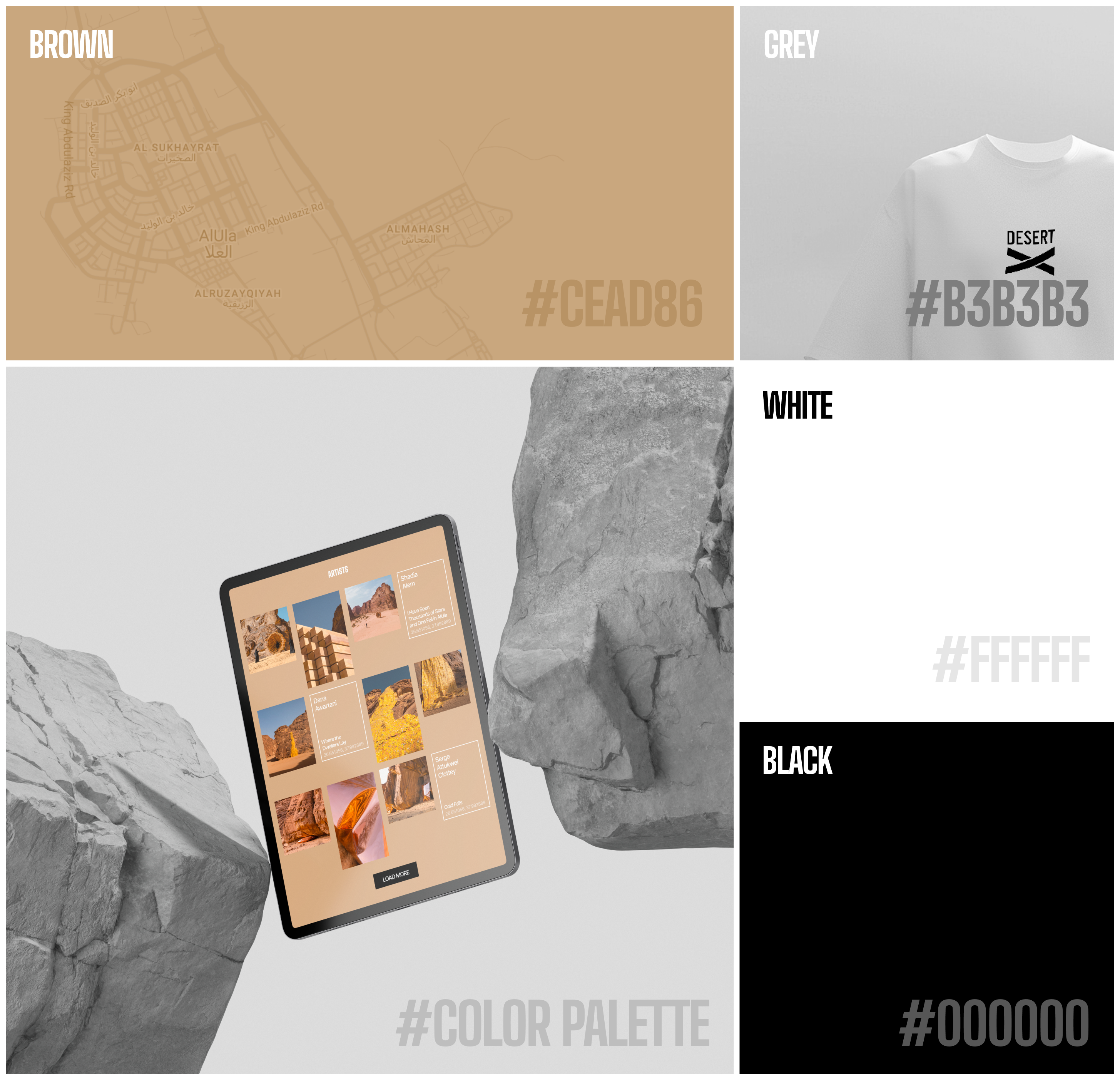 DESERT X ALULA | Festival Landing | UI — Изображение №4 — Интерфейсы, Графика на Dprofile