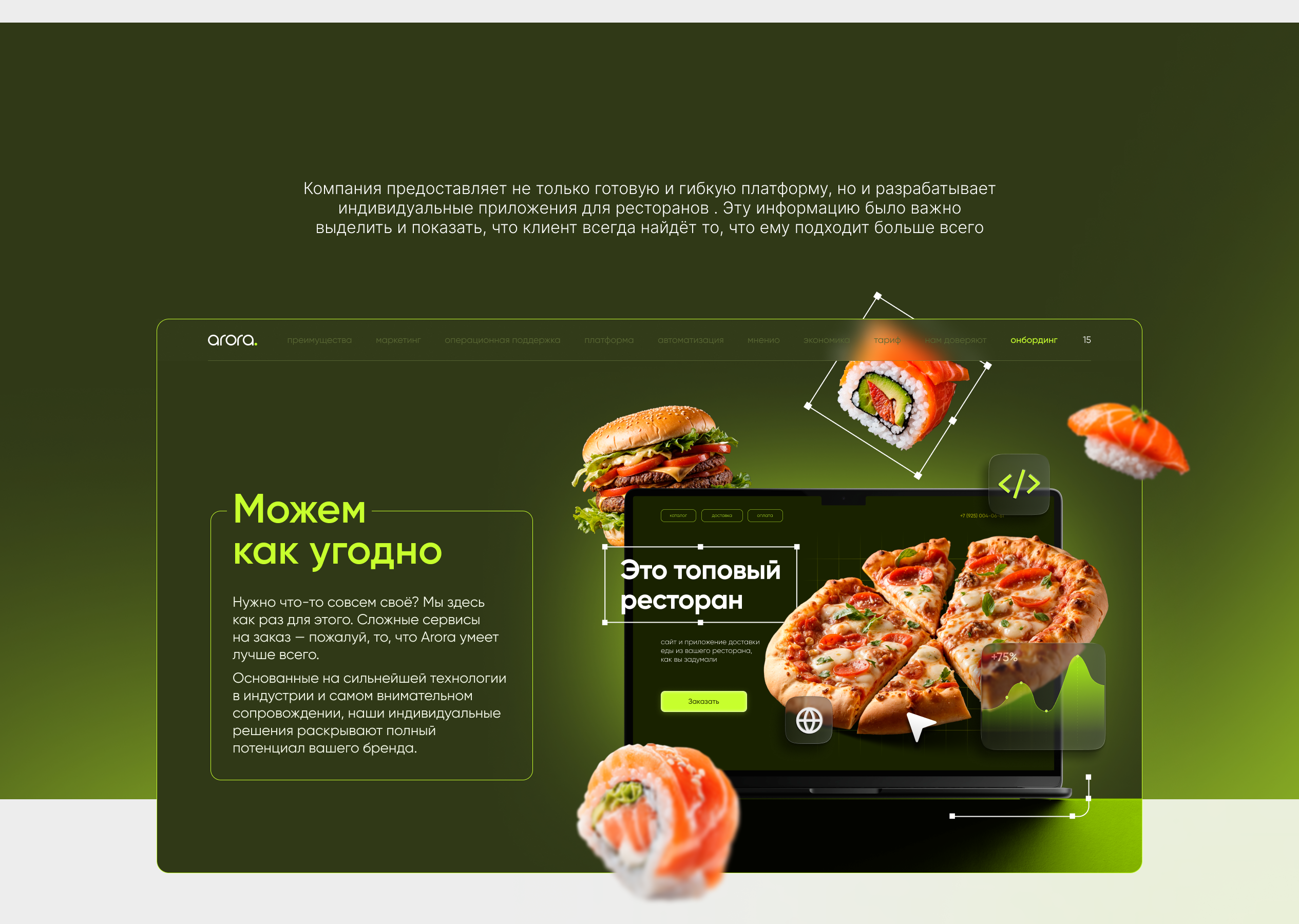 Arora | Презентация фудтеха — Изображение №12 — Графика, Маркетинг на Dprofile