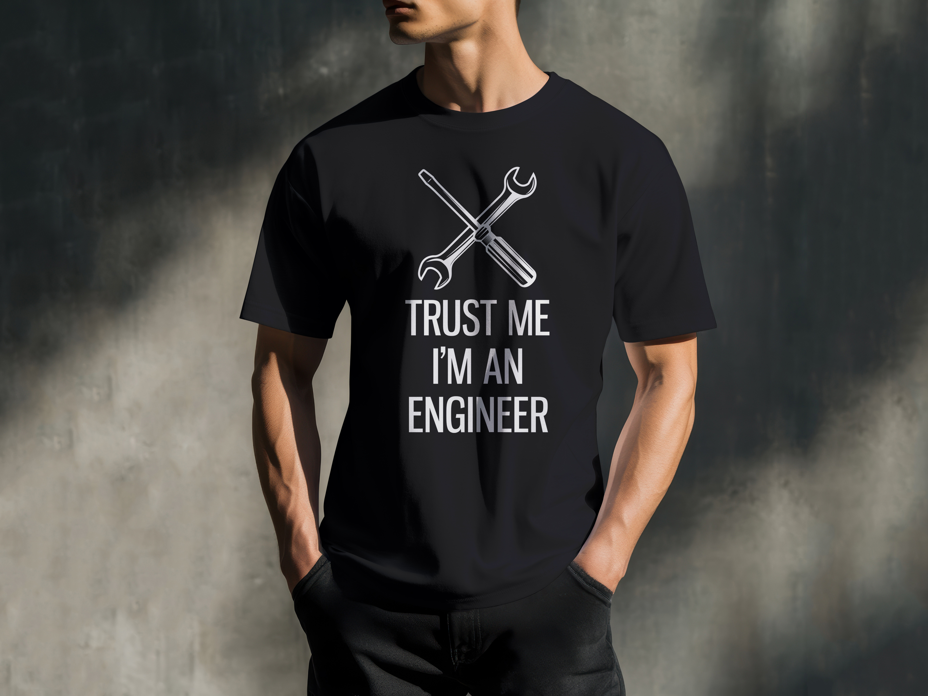 Принт на футболку в подарок для друга-инженера — Изображение №1 — Брендинг, Графика на Dprofile