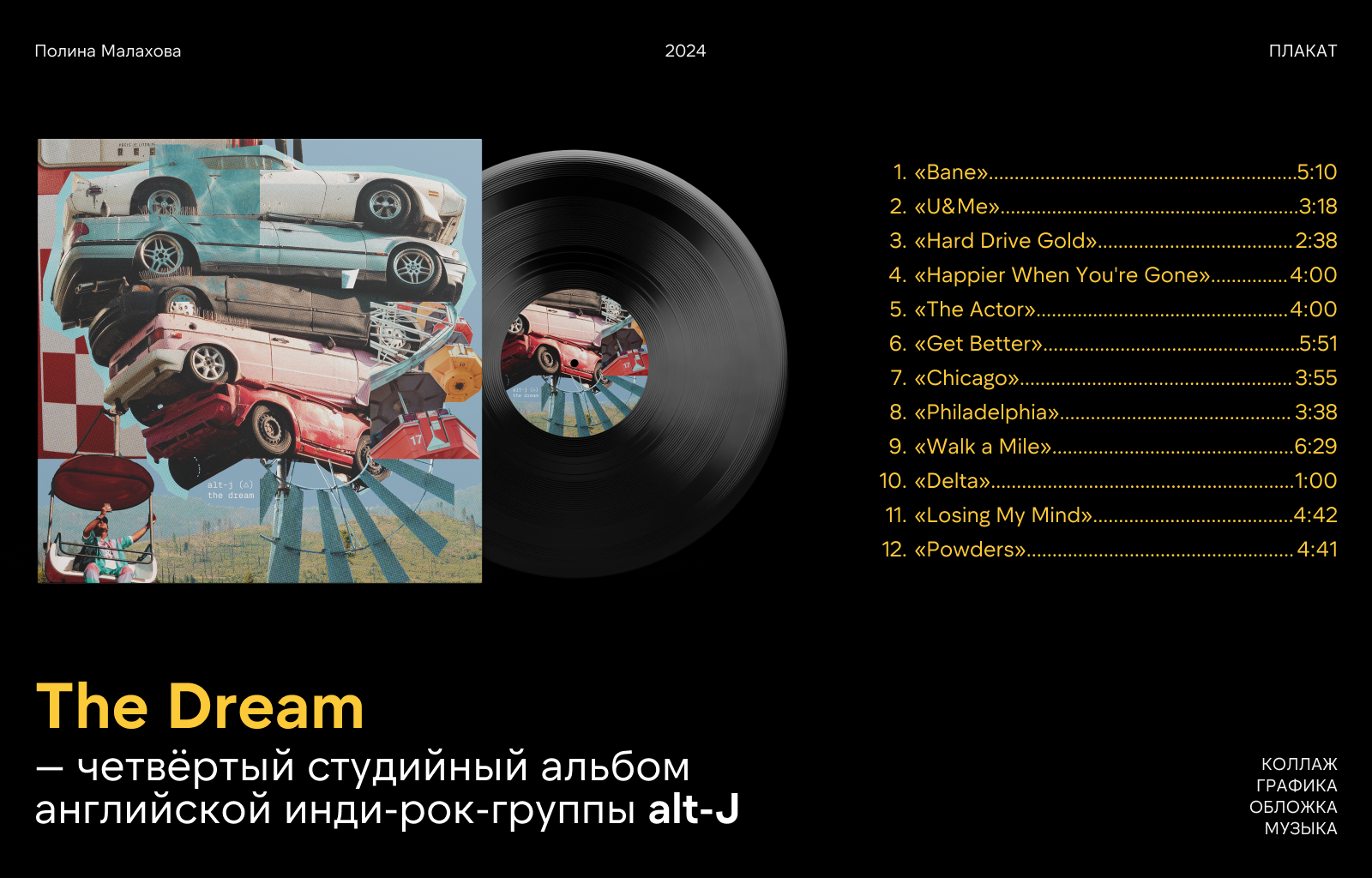 Обложки и плакаты к альбому The Dream группы alt-J — Изображение №1 — Графика на Dprofile