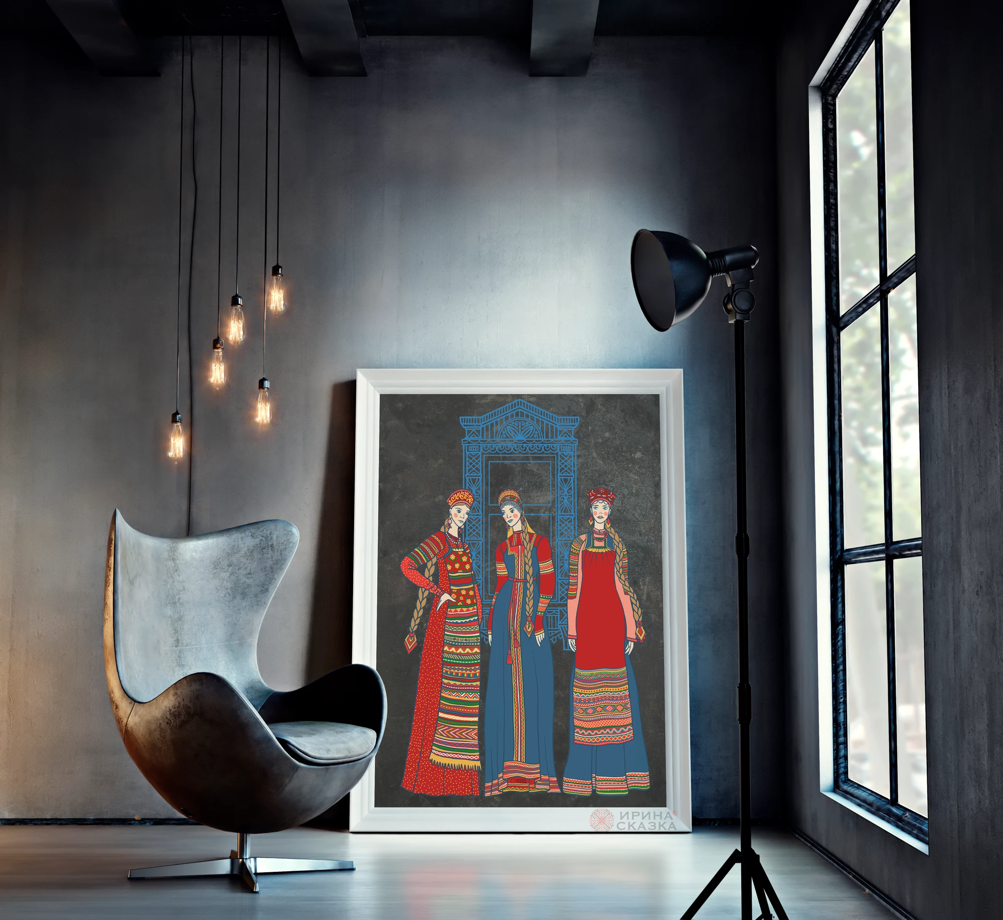 ДЕВУШКИ В КОСТЮМАХ МОСКОВСКОЙ ГУБЕРНИИ — Изображение №3 — Брендинг, Графика на Dprofile