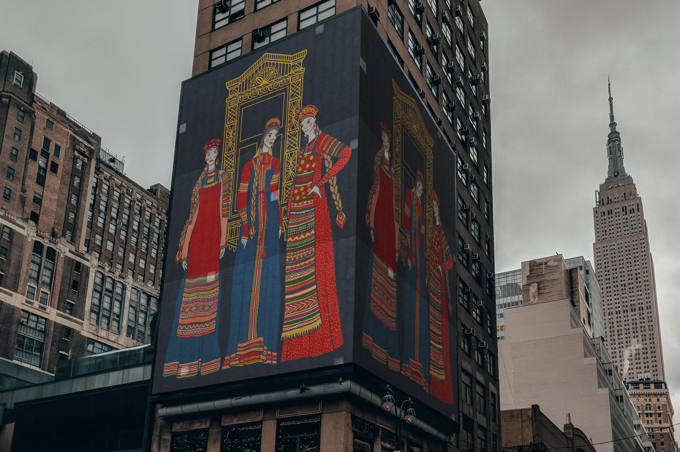 ДЕВУШКИ В КОСТЮМАХ МОСКОВСКОЙ ГУБЕРНИИ — Изображение №5 — Брендинг, Графика на Dprofile