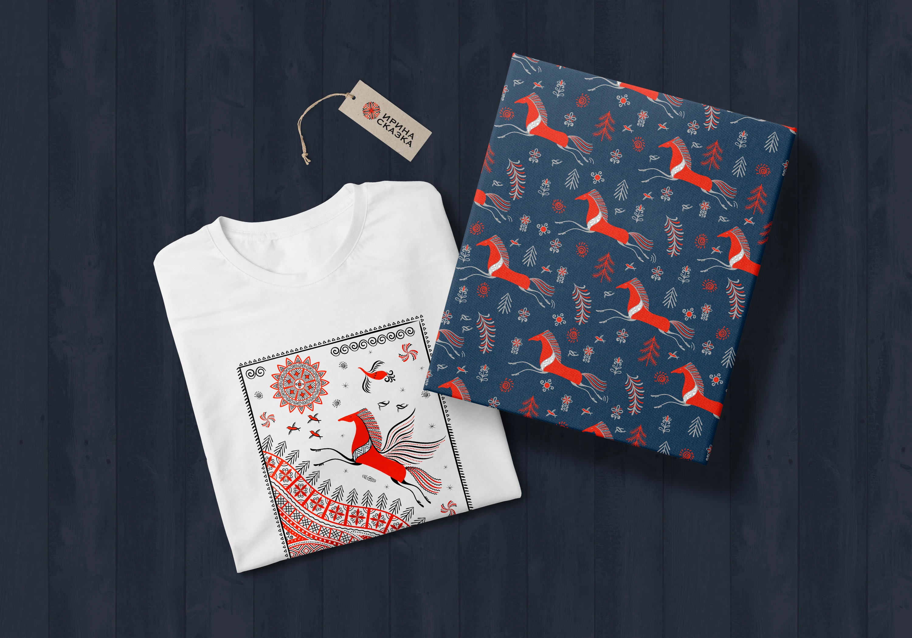 НАБОР ИЛЛЮСТРАЦИЙ «НЕБЕСНЫЙ МЕЗЕНСКИЙ КОНЬ» — Изображение №3 — Брендинг на Dprofile