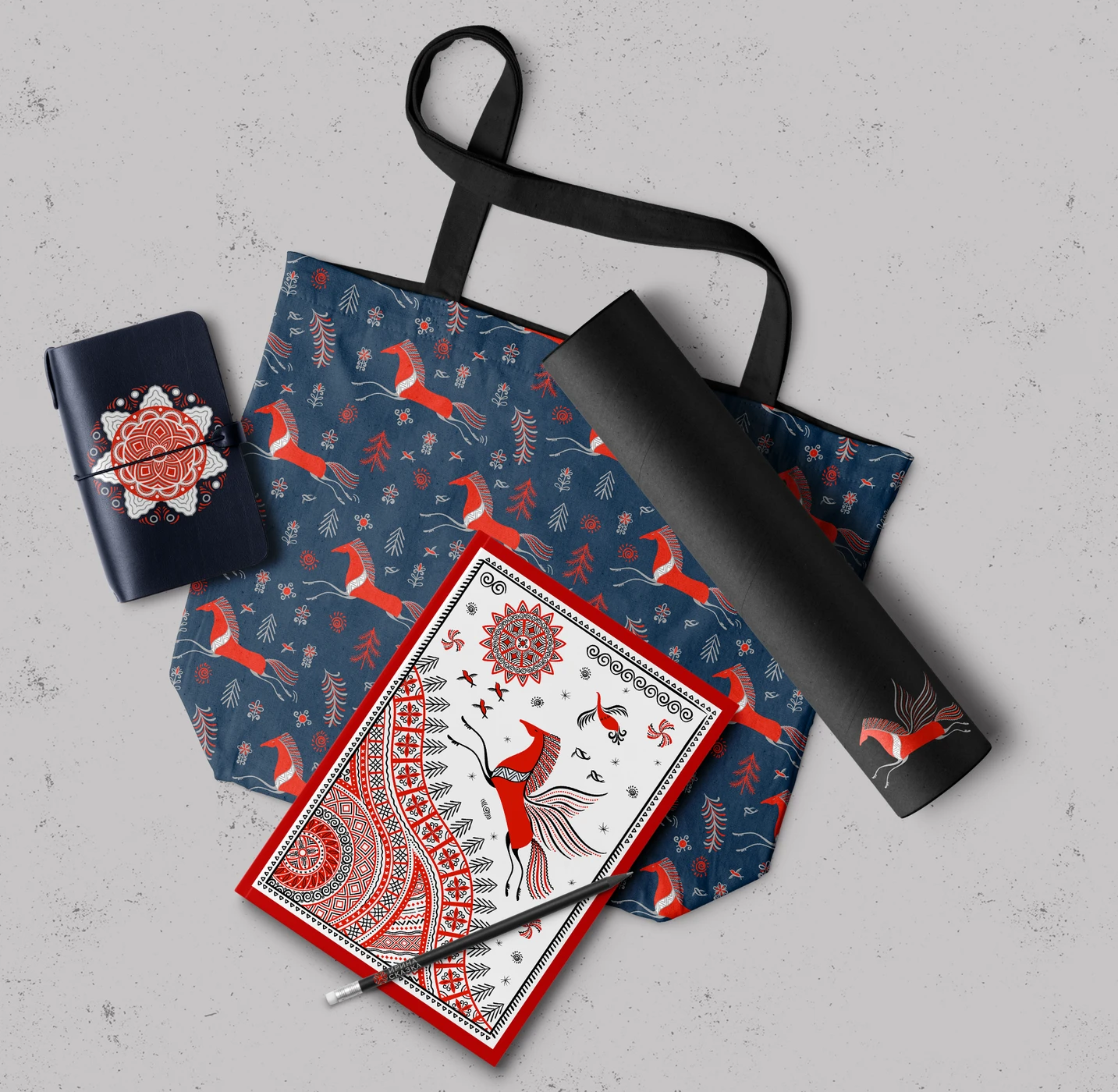 НАБОР ИЛЛЮСТРАЦИЙ «НЕБЕСНЫЙ МЕЗЕНСКИЙ КОНЬ» — Изображение №6 — Брендинг на Dprofile