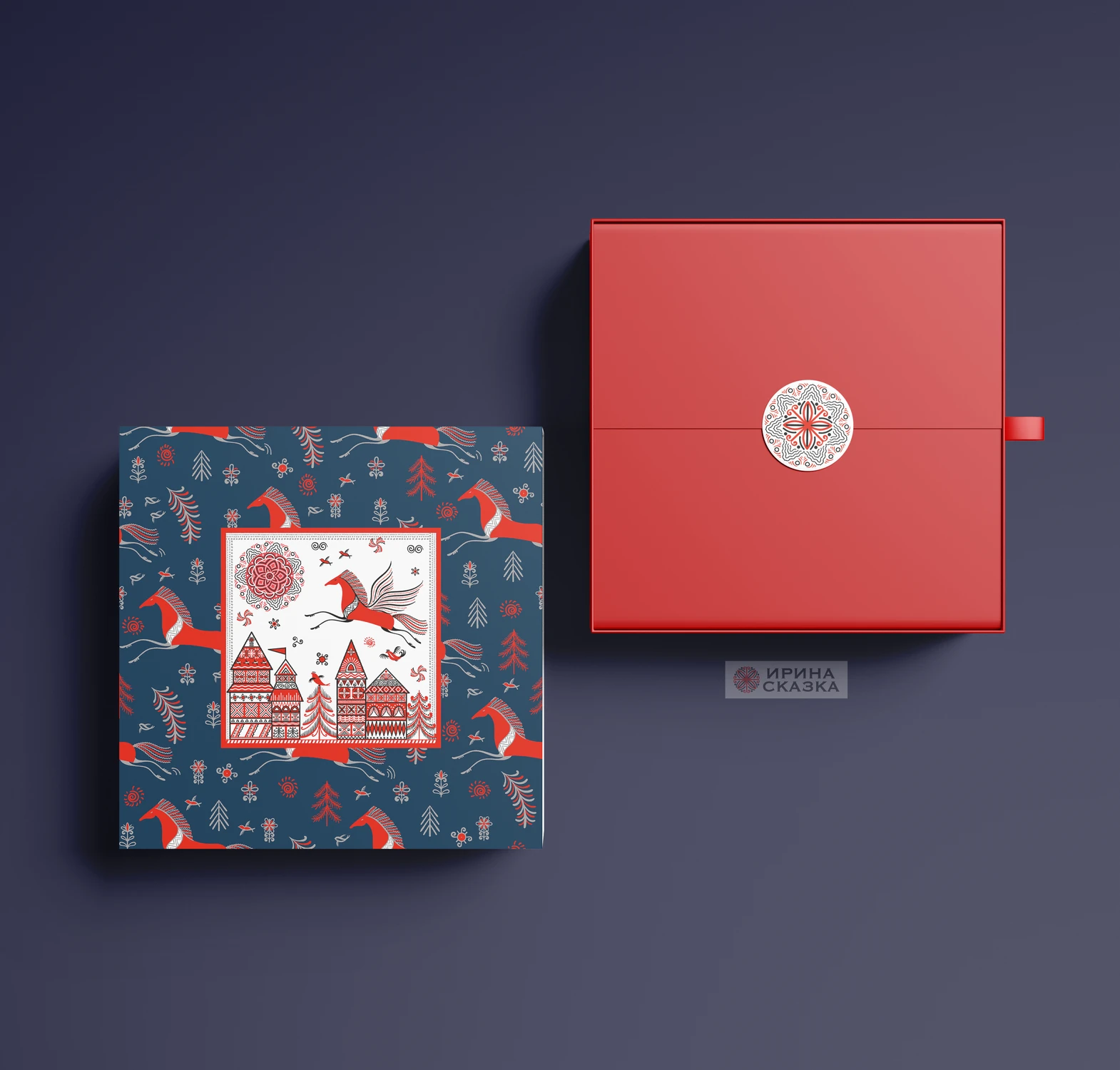 НАБОР ИЛЛЮСТРАЦИЙ «НЕБЕСНЫЙ МЕЗЕНСКИЙ КОНЬ» — Изображение №1 — Брендинг на Dprofile