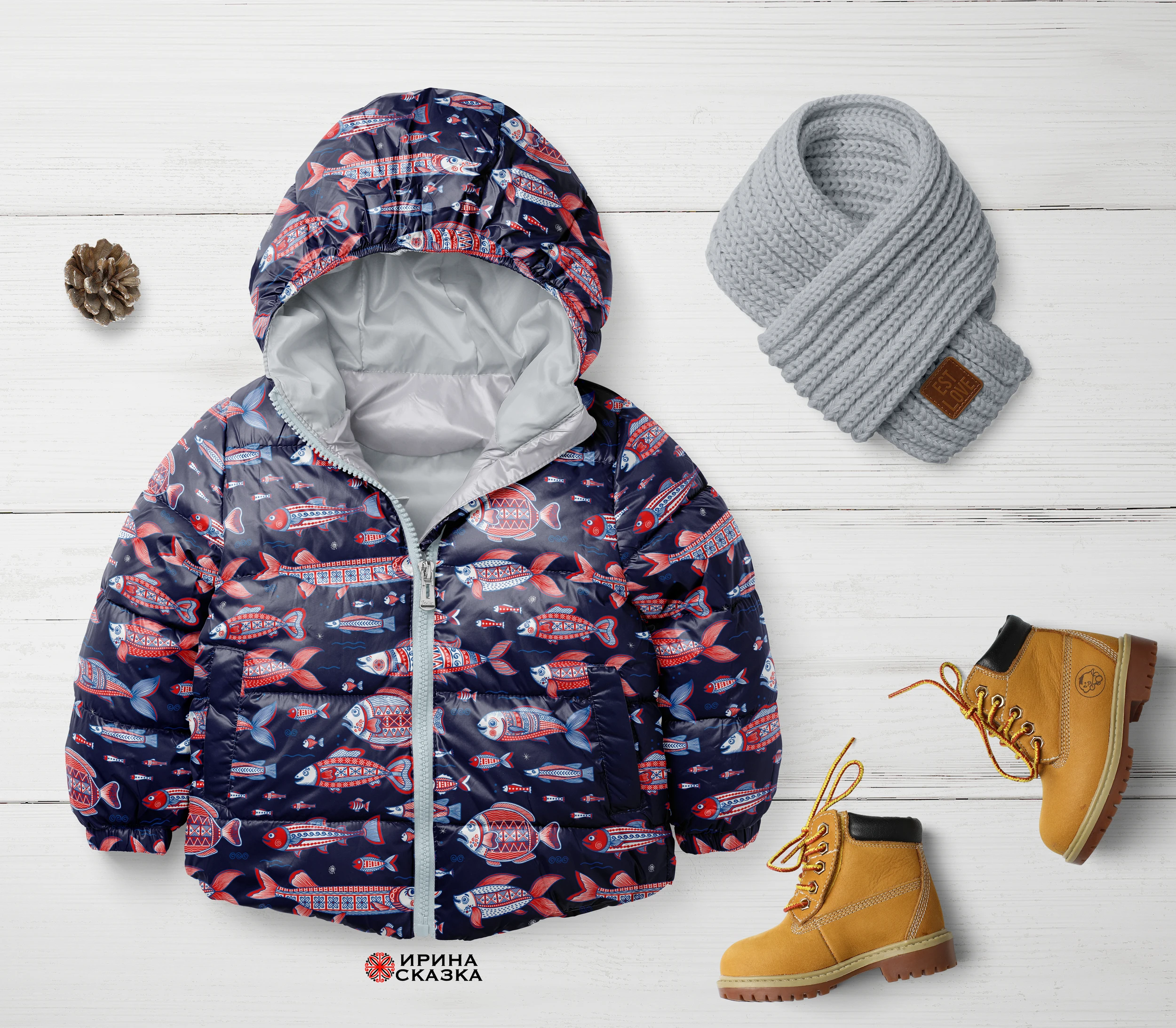 ПОДВОДНЫЙ МИР. Мезенские мотивы — Изображение №5 — Иллюстрация, Графика на Dprofile