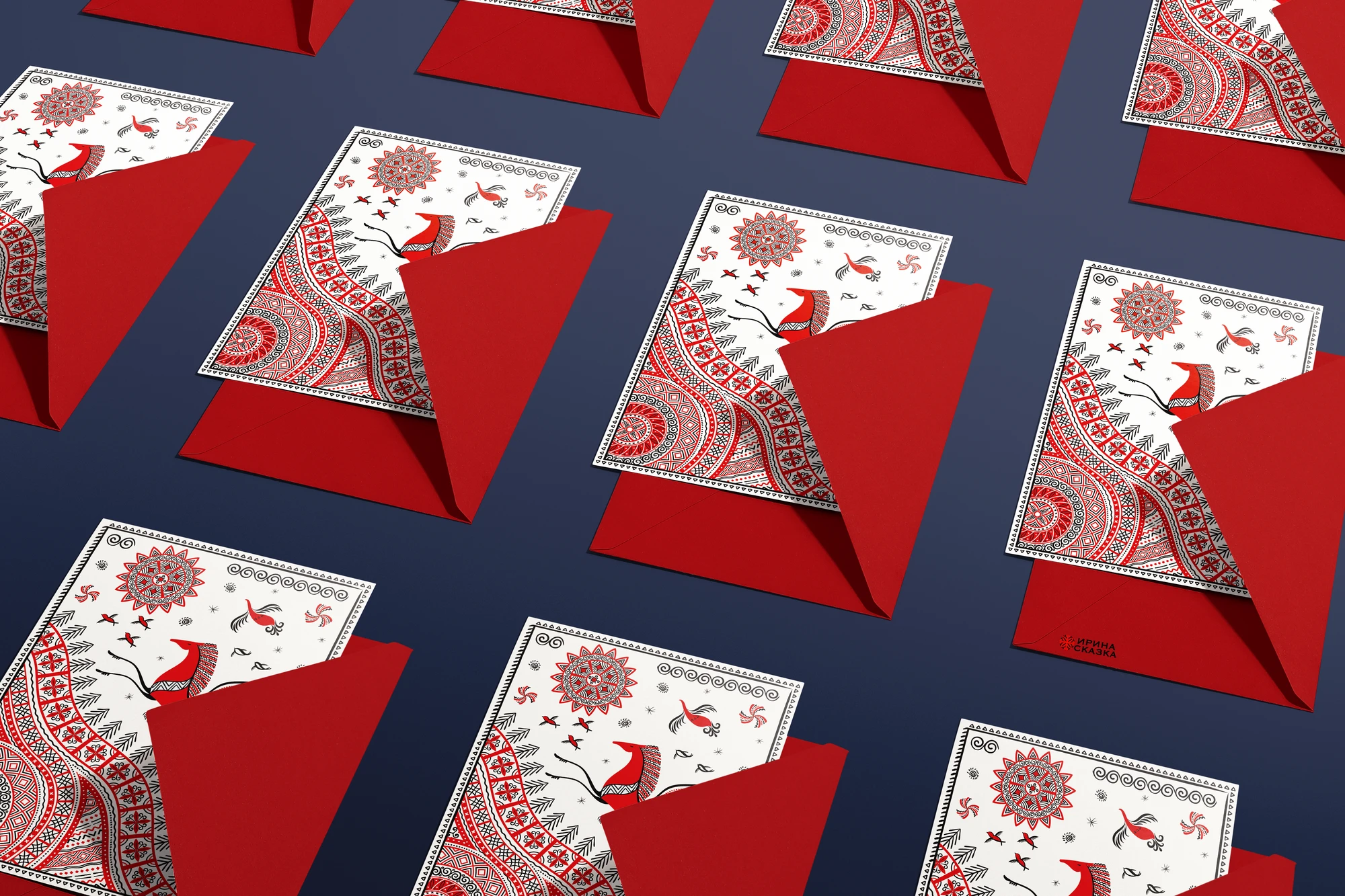 НАБОР ИЛЛЮСТРАЦИЙ «НЕБЕСНЫЙ МЕЗЕНСКИЙ КОНЬ» — Изображение №2 — Брендинг на Dprofile