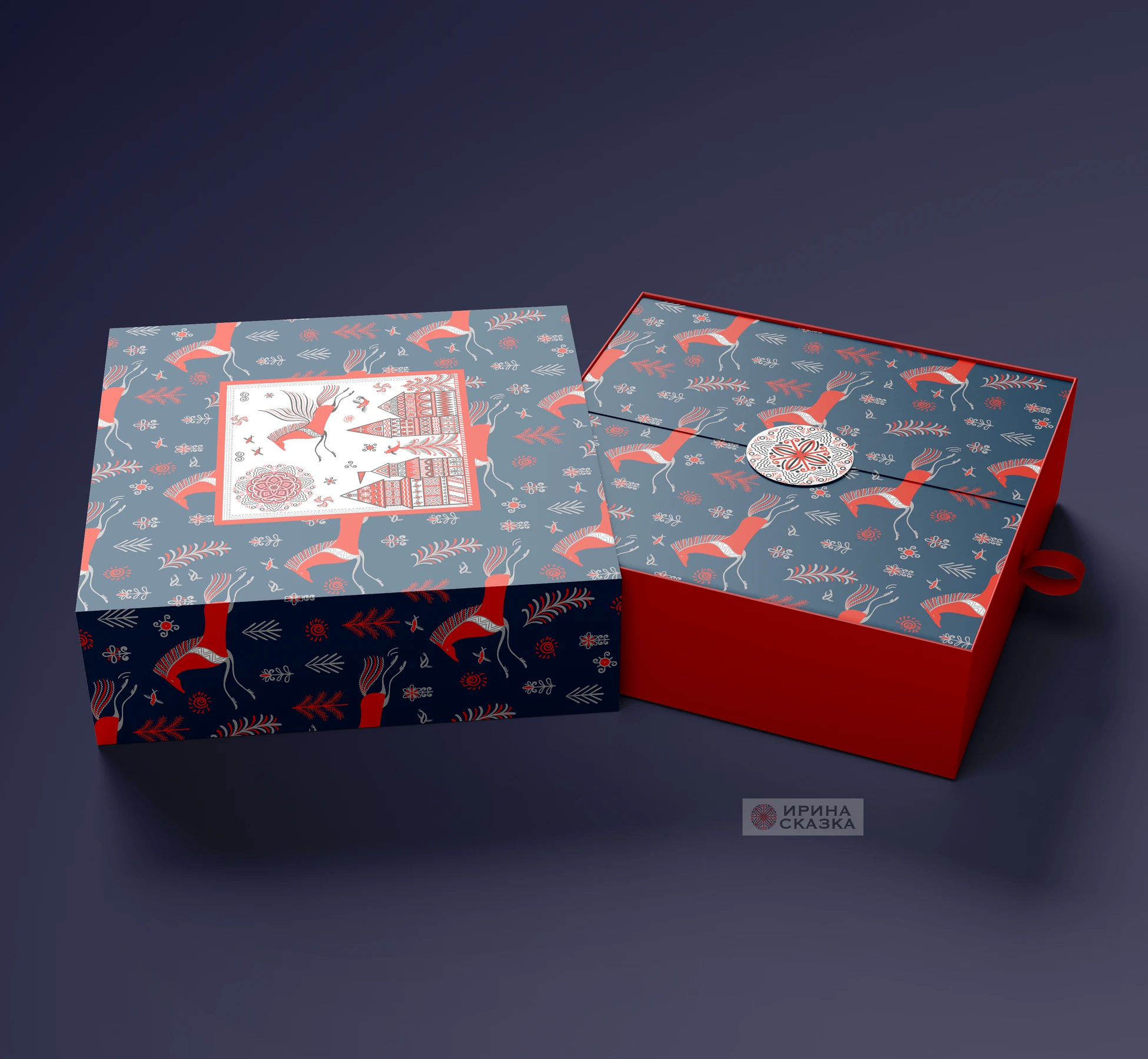 НАБОР ИЛЛЮСТРАЦИЙ «НЕБЕСНЫЙ МЕЗЕНСКИЙ КОНЬ» — Изображение №5 — Брендинг на Dprofile