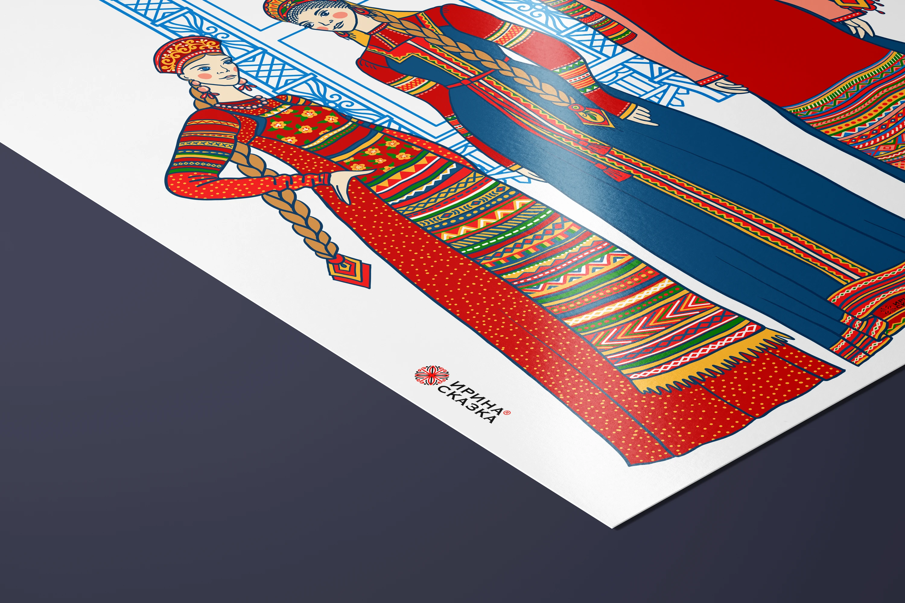 ДЕВУШКИ В КОСТЮМАХ МОСКОВСКОЙ ГУБЕРНИИ — Изображение №6 — Брендинг, Графика на Dprofile