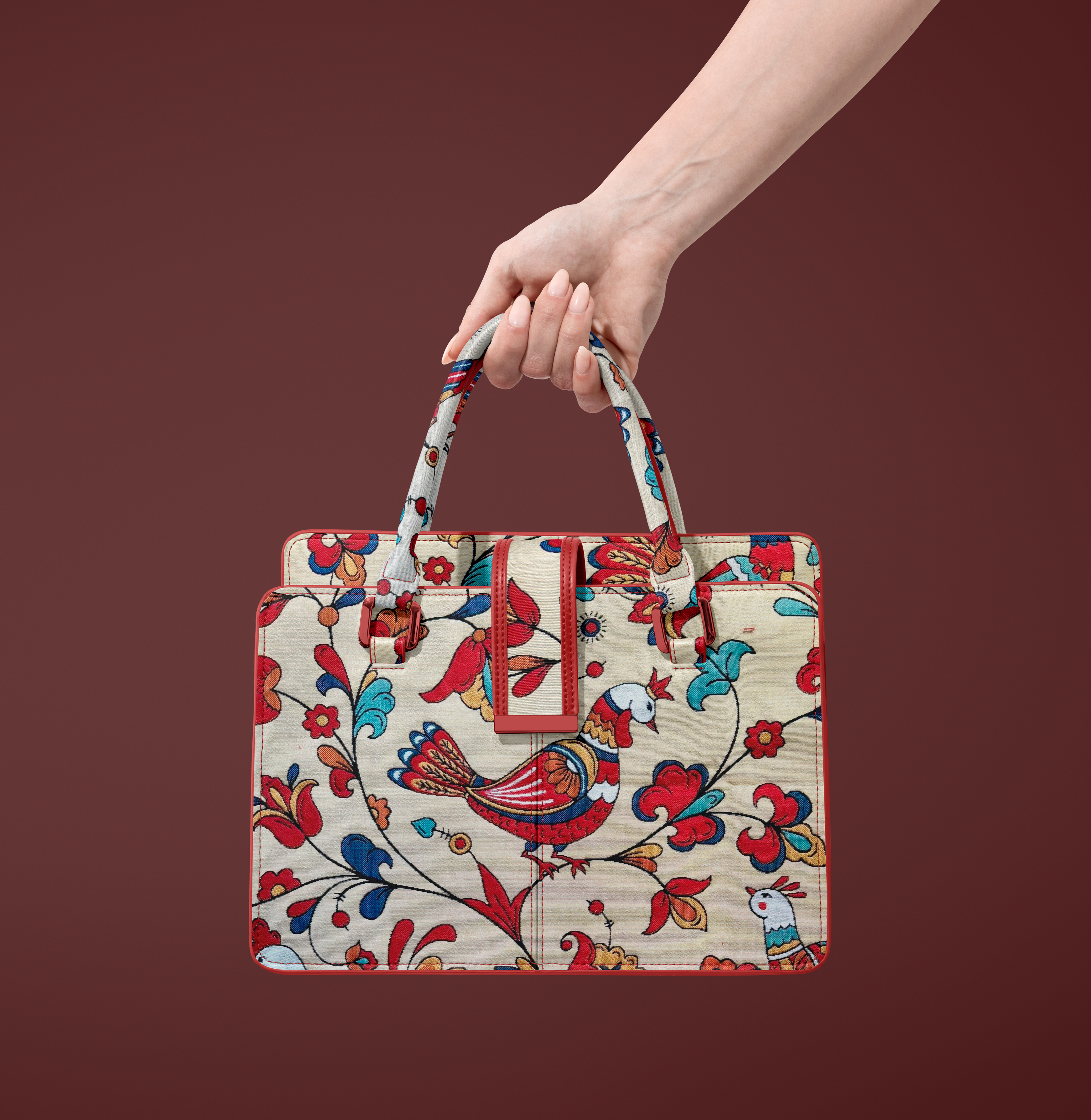 Пермогорская роспись. Коллекция паттернов. — Изображение №4 — Иллюстрация, Графика на Dprofile