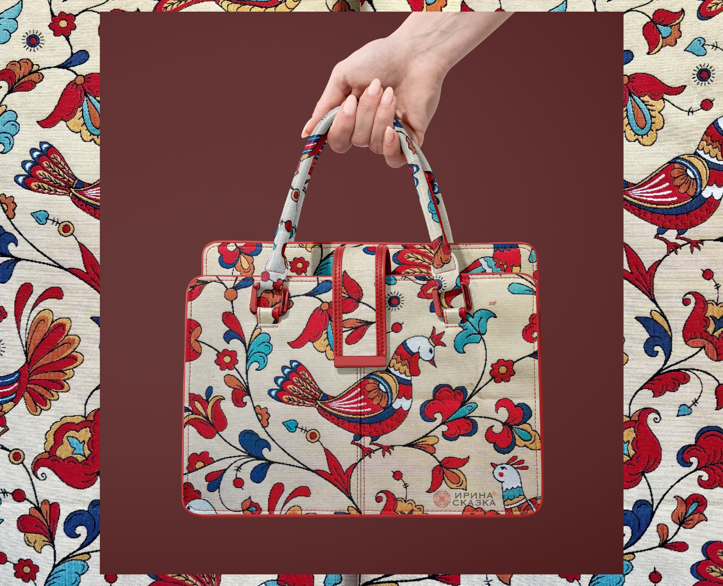 Пермогорская роспись. Коллекция паттернов. — Иллюстрация, Графика на Dprofile