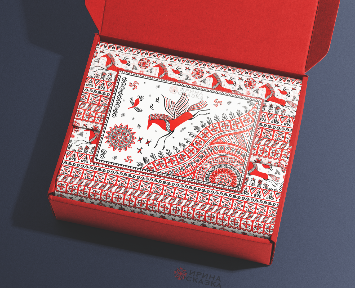 НЕБЕСНЫЙ МЕЗЕНСКИЙ КОНЬ — Иллюстрация, Графика на Dprofile