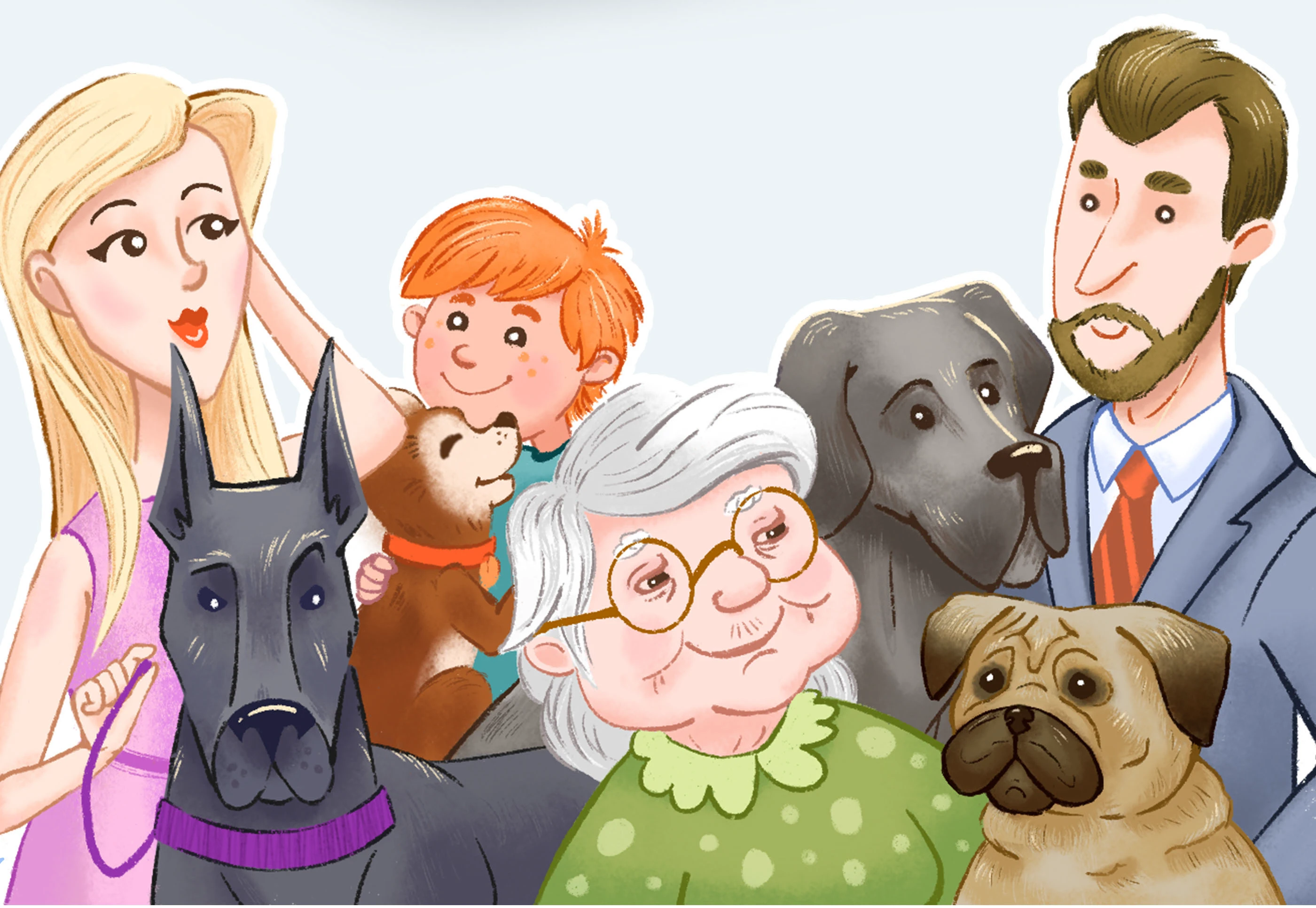 Иллюсстрации с собаками к стихам для детей — Изображение №10 — Иллюстрация на Dprofile