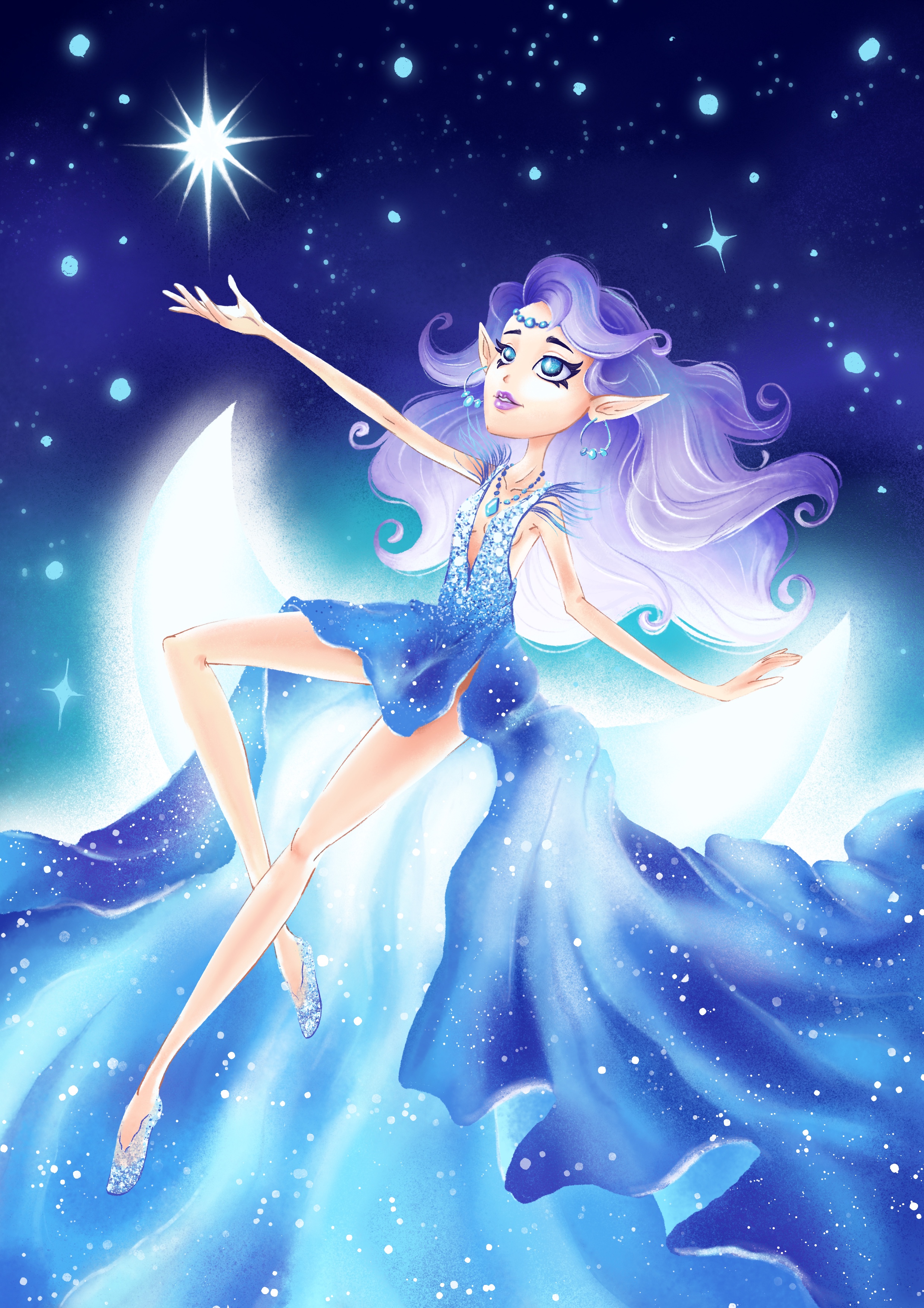 Иллюстрация "Звездная фея" — Изображение №1 — Иллюстрация на Dprofile
