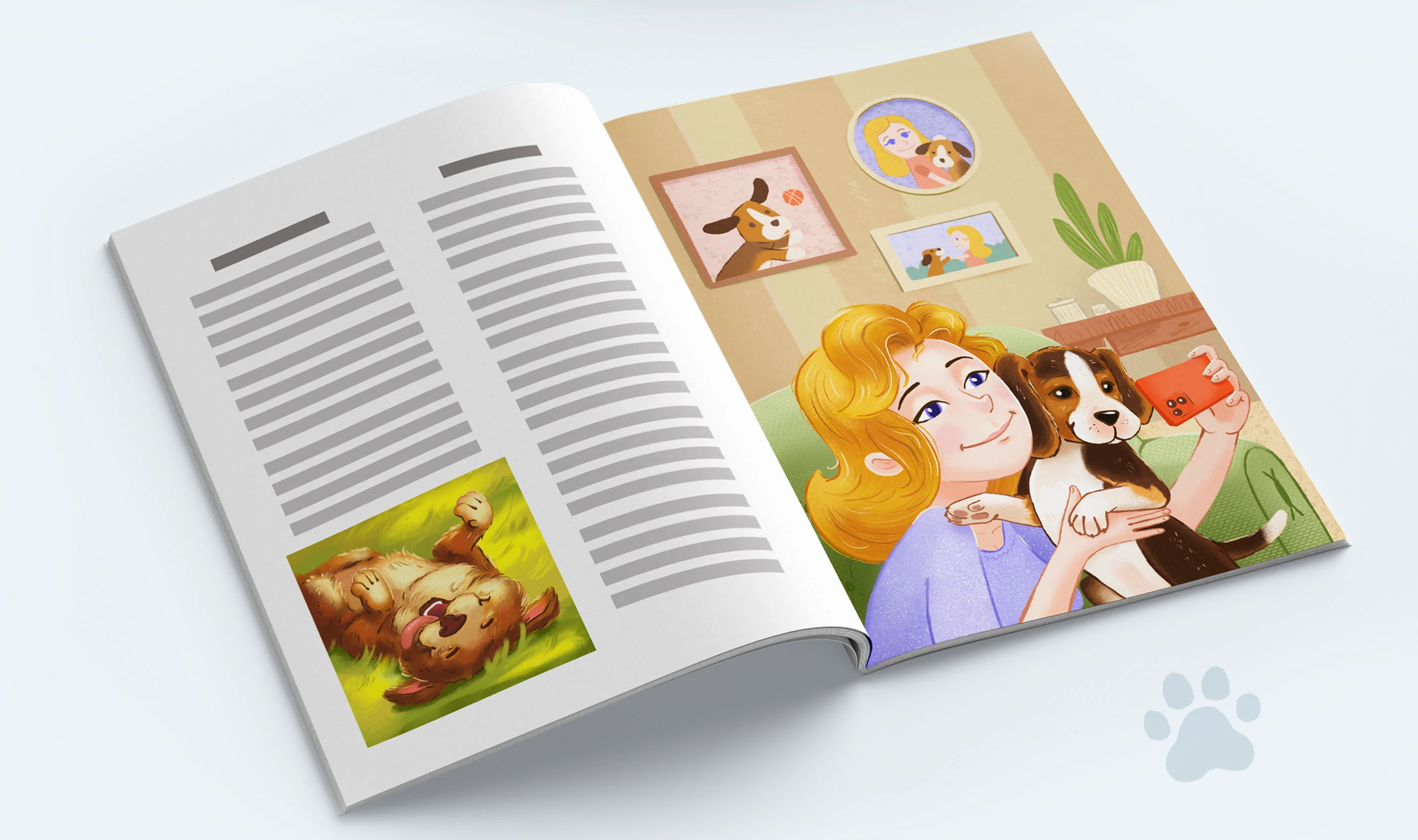 Иллюсстрации с собаками к стихам для детей — Изображение №9 — Иллюстрация на Dprofile