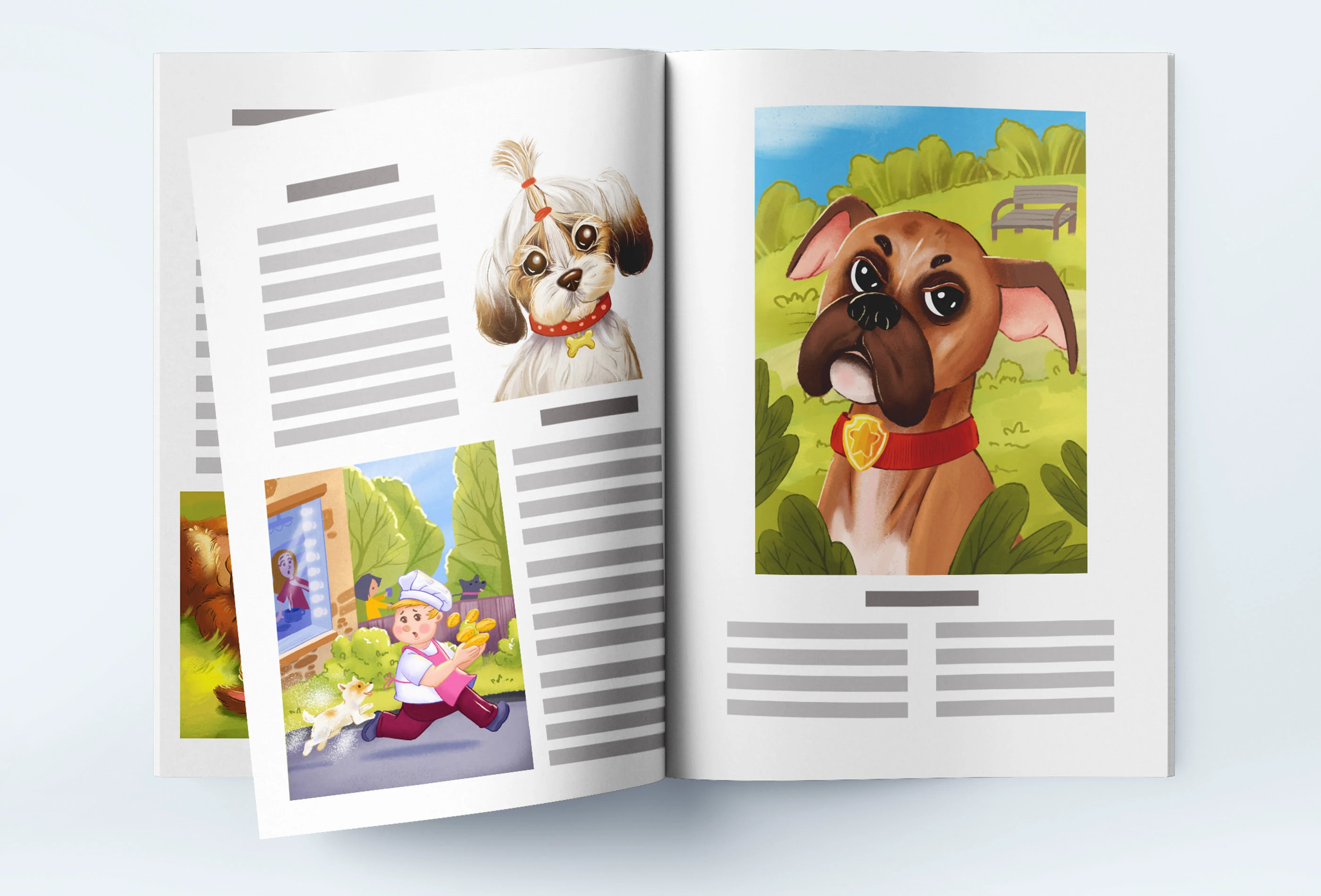 Иллюсстрации с собаками к стихам для детей — Изображение №8 — Иллюстрация на Dprofile