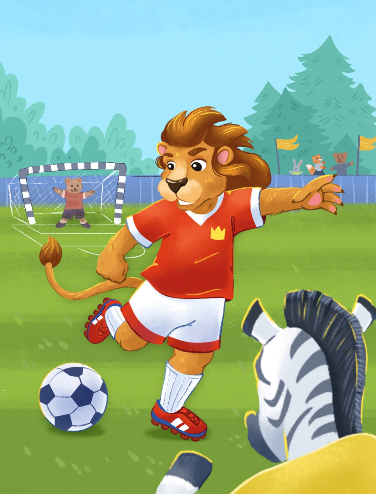 Иллюстрации про спорт для детей, к сборнику стихов — Изображение №3 — Иллюстрация, Графика на Dprofile