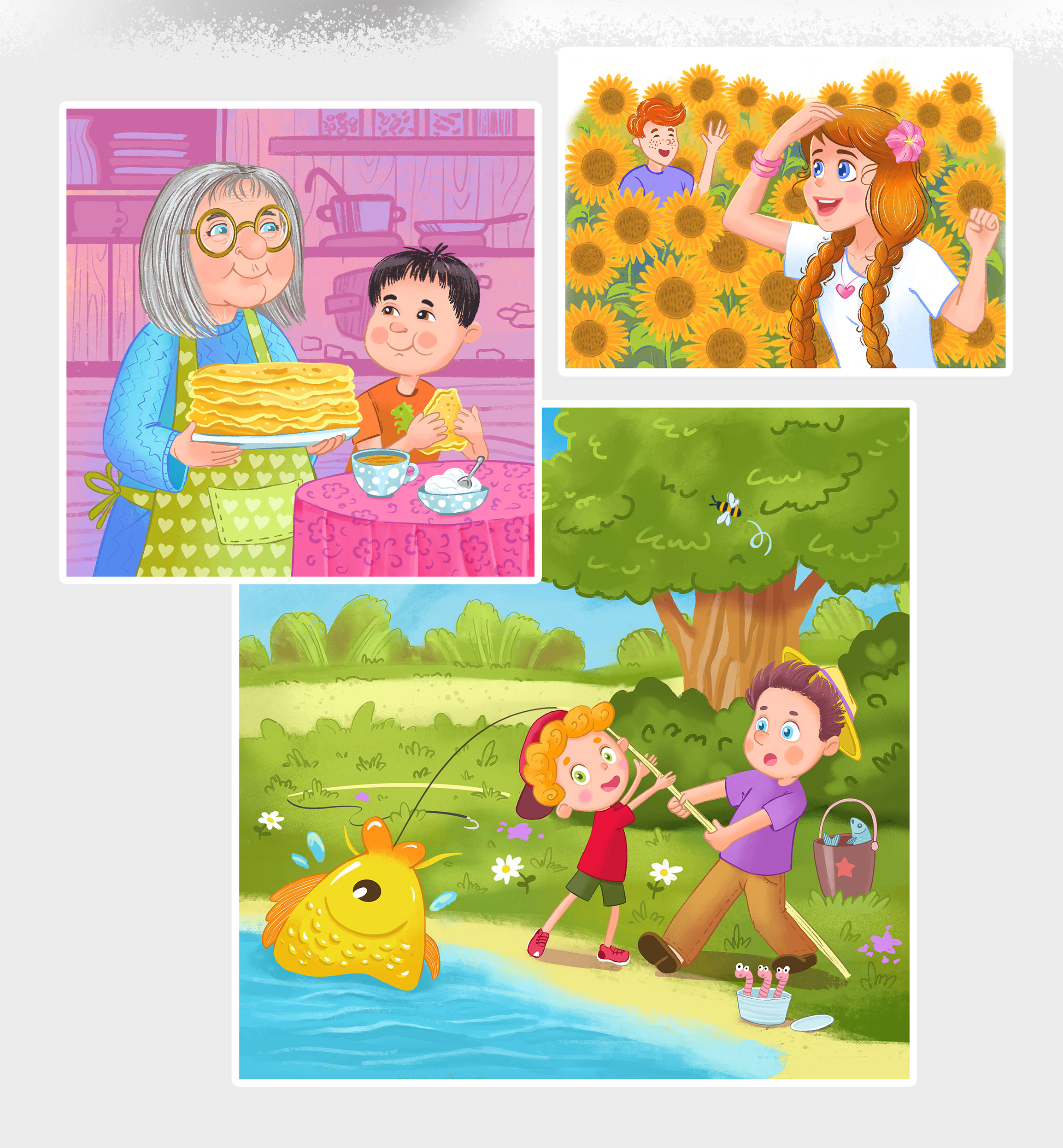 Иллюстрации к рассказам для детей на тему семьи — Изображение №11 — Иллюстрация на Dprofile