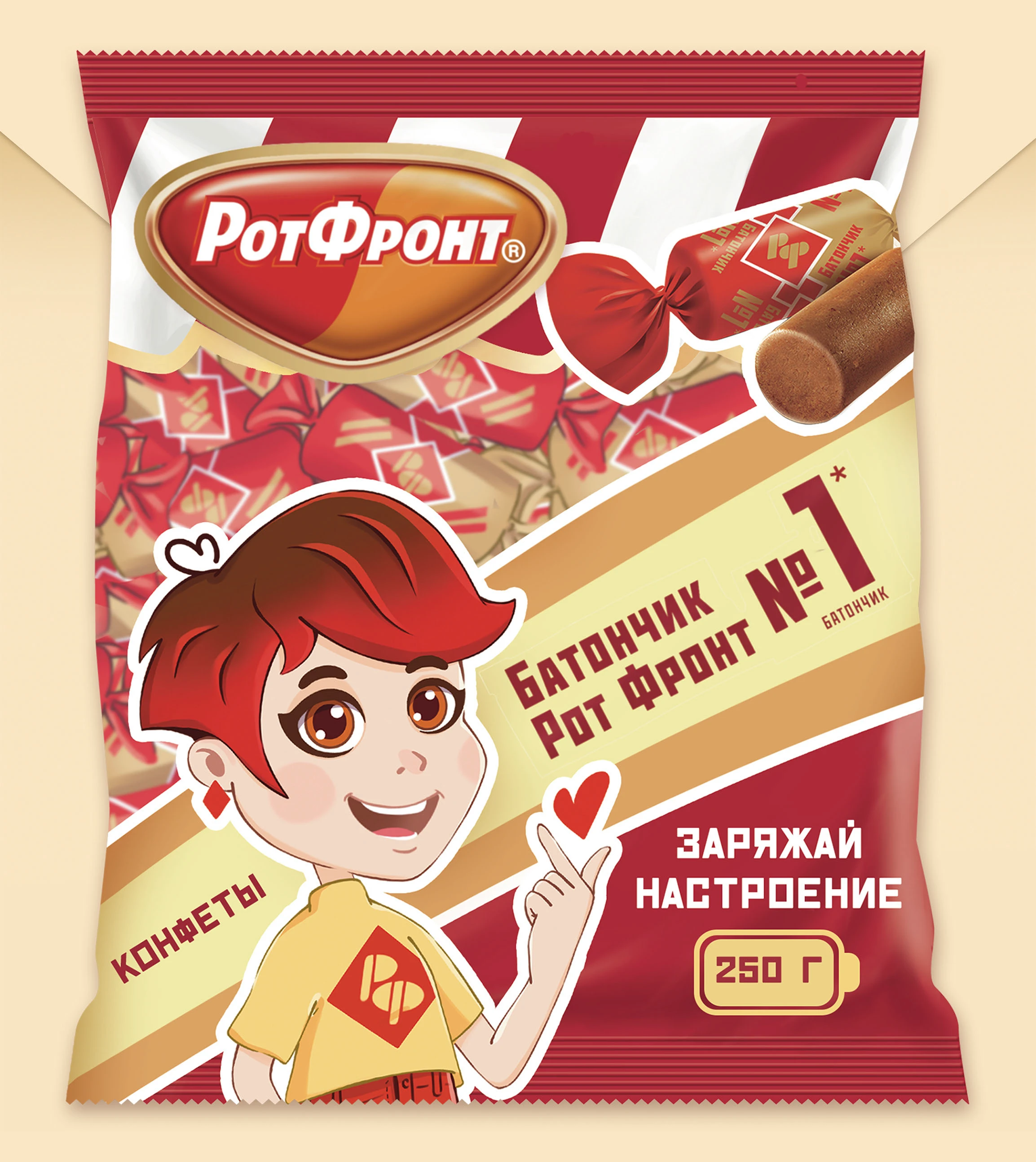 Маскот, дизайн упаковки и стикеры для РотФронт — Изображение №3 — Брендинг, Иллюстрация на Dprofile