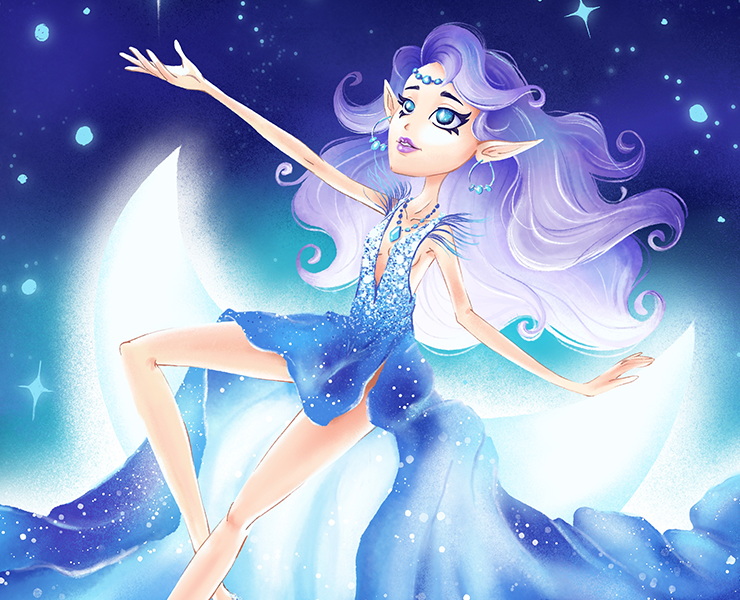 Иллюстрация "Звездная фея" — Иллюстрация на Dprofile