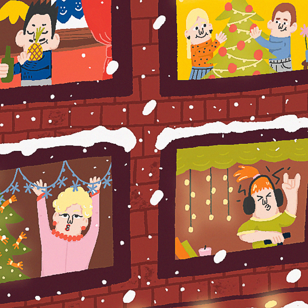 Новогодняя открытка — Изображение №2 — Иллюстрация на Dprofile