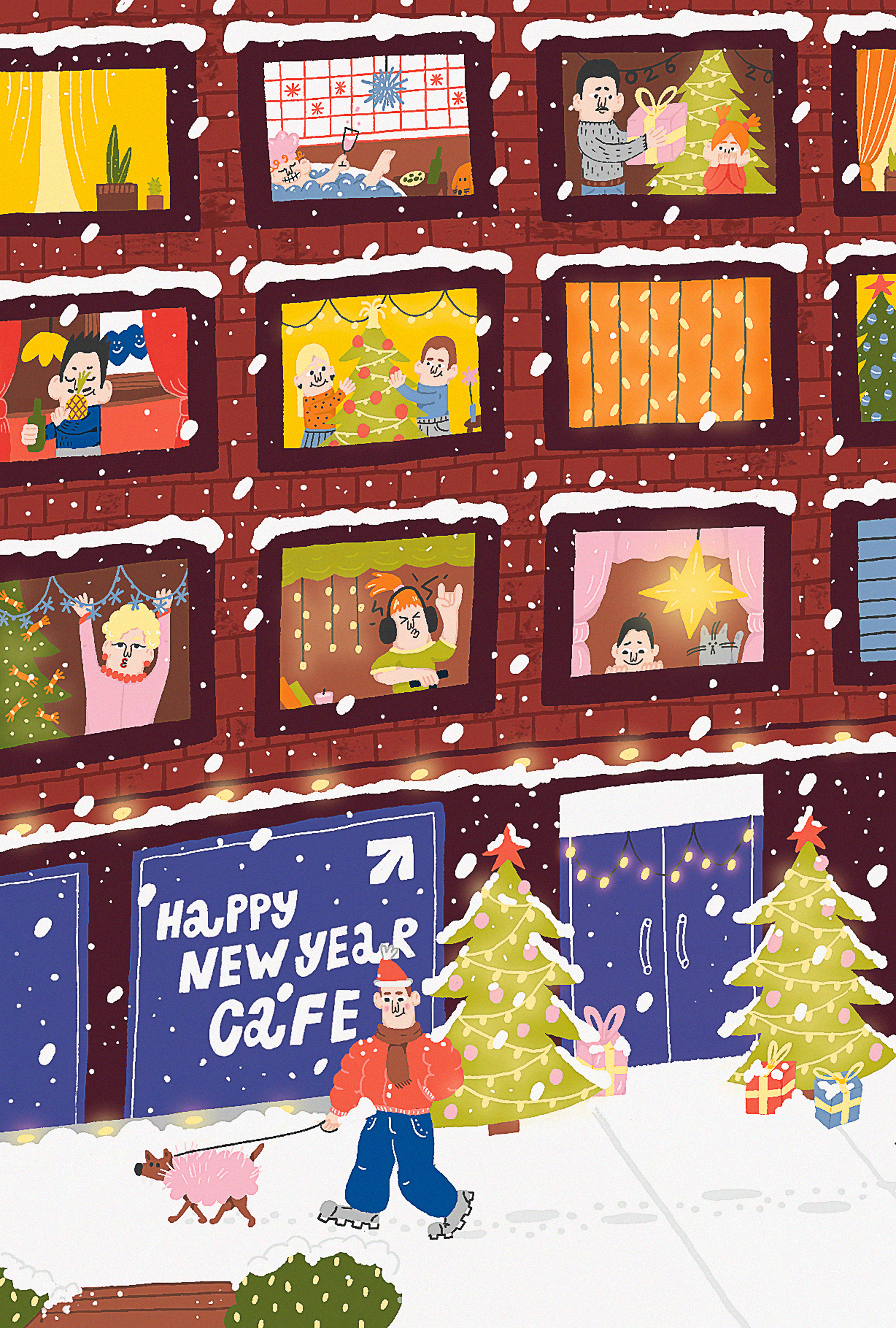 Новогодняя открытка — Изображение №1 — Иллюстрация на Dprofile