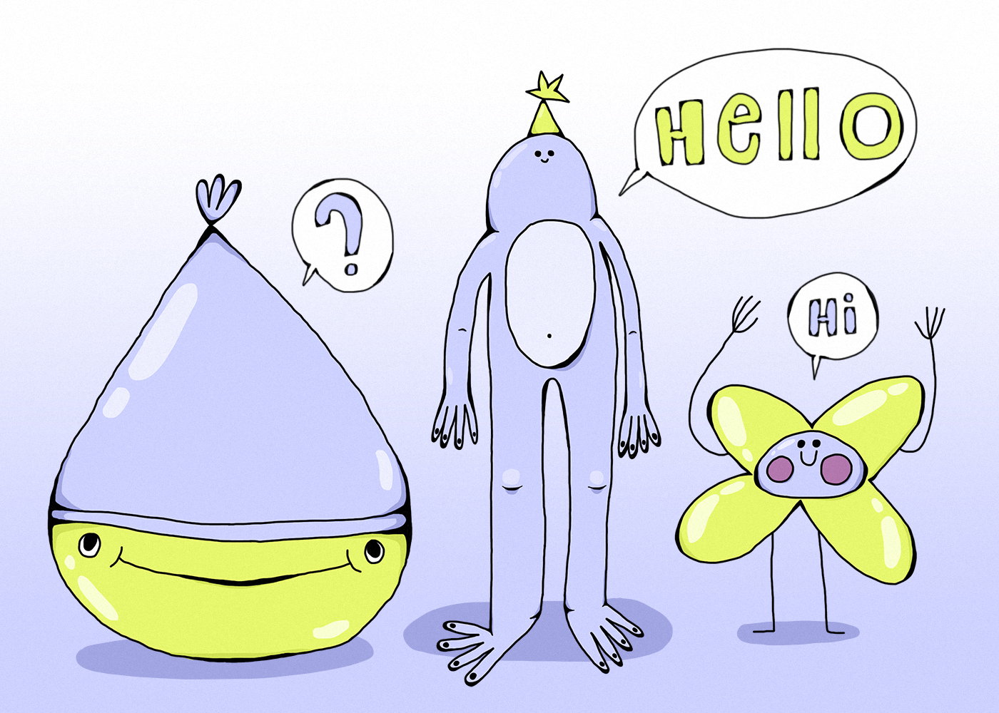 Милые мармеладные персонажи — Изображение №1 — Иллюстрация на Dprofile